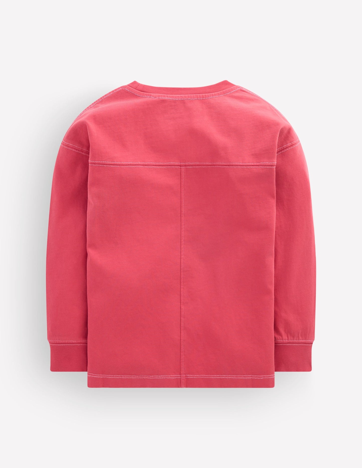 Relaxed Seam Detail T-shirt-Winter Blush