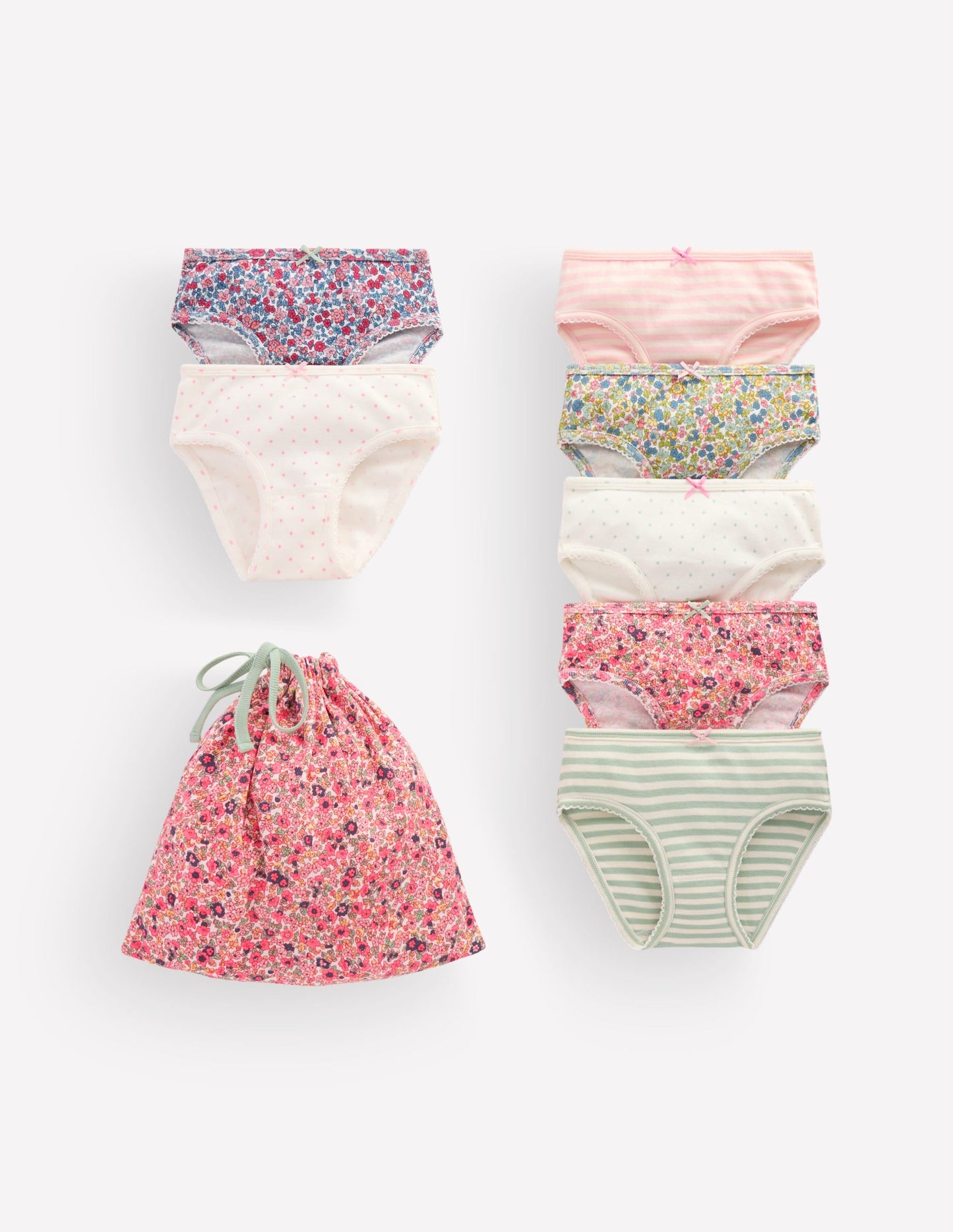 7-pack Pants-Forget Me Not Flowerbed