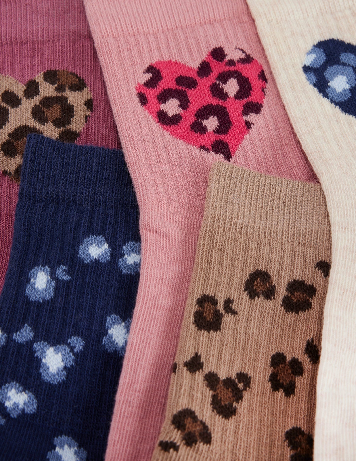 5-Pack Socks-Leopard