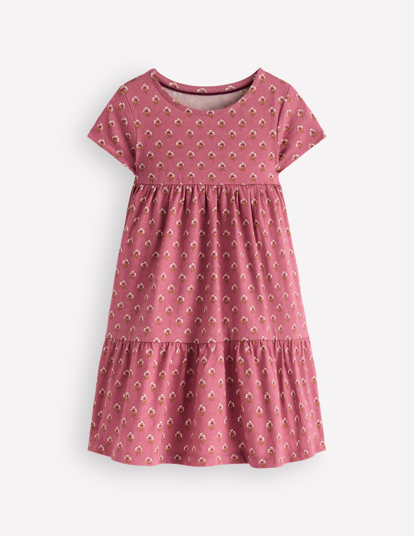 Ariel Twirly Jersey Dress-Pink Floral