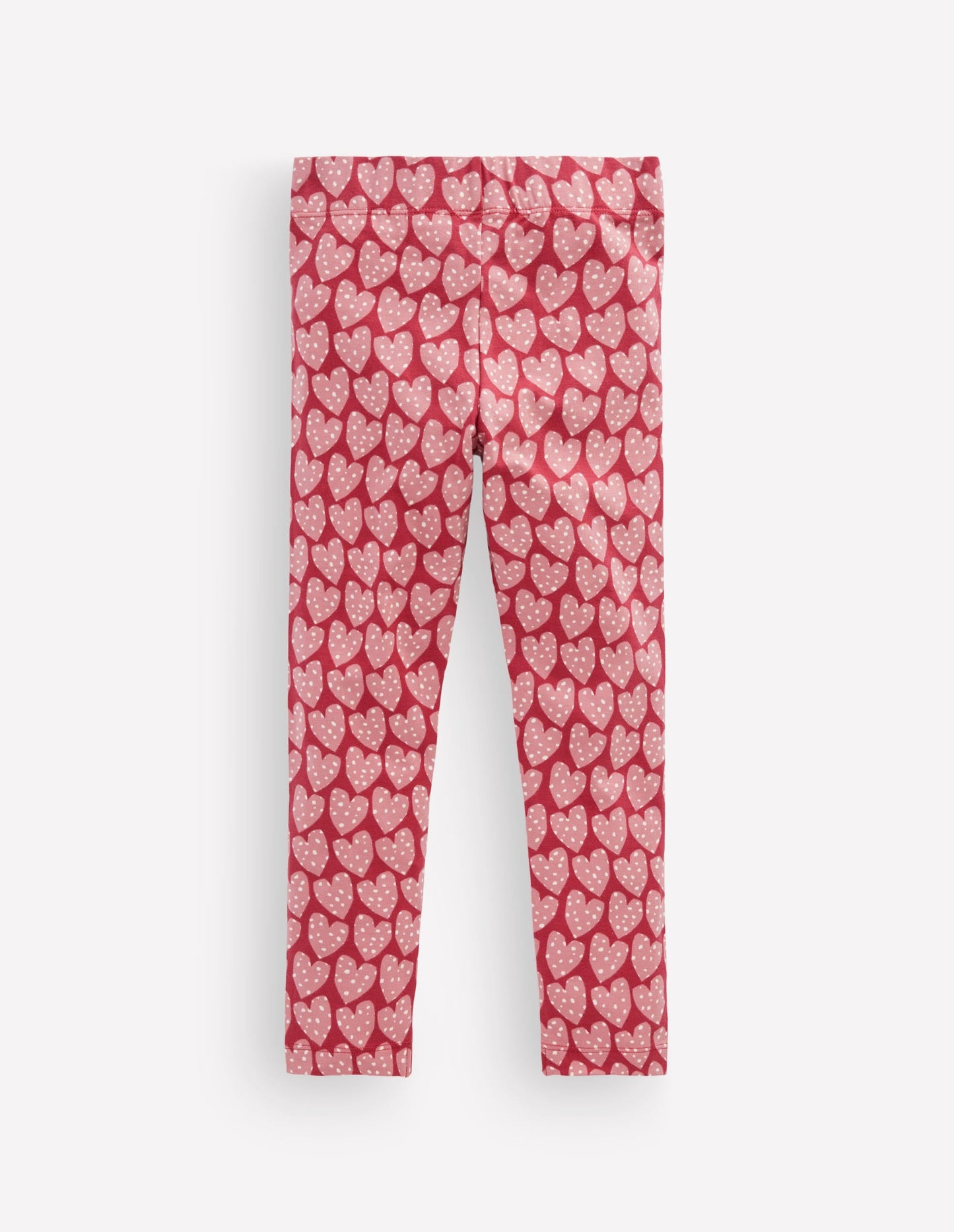 Fun Leggings-Red Earth Spotty Hearts