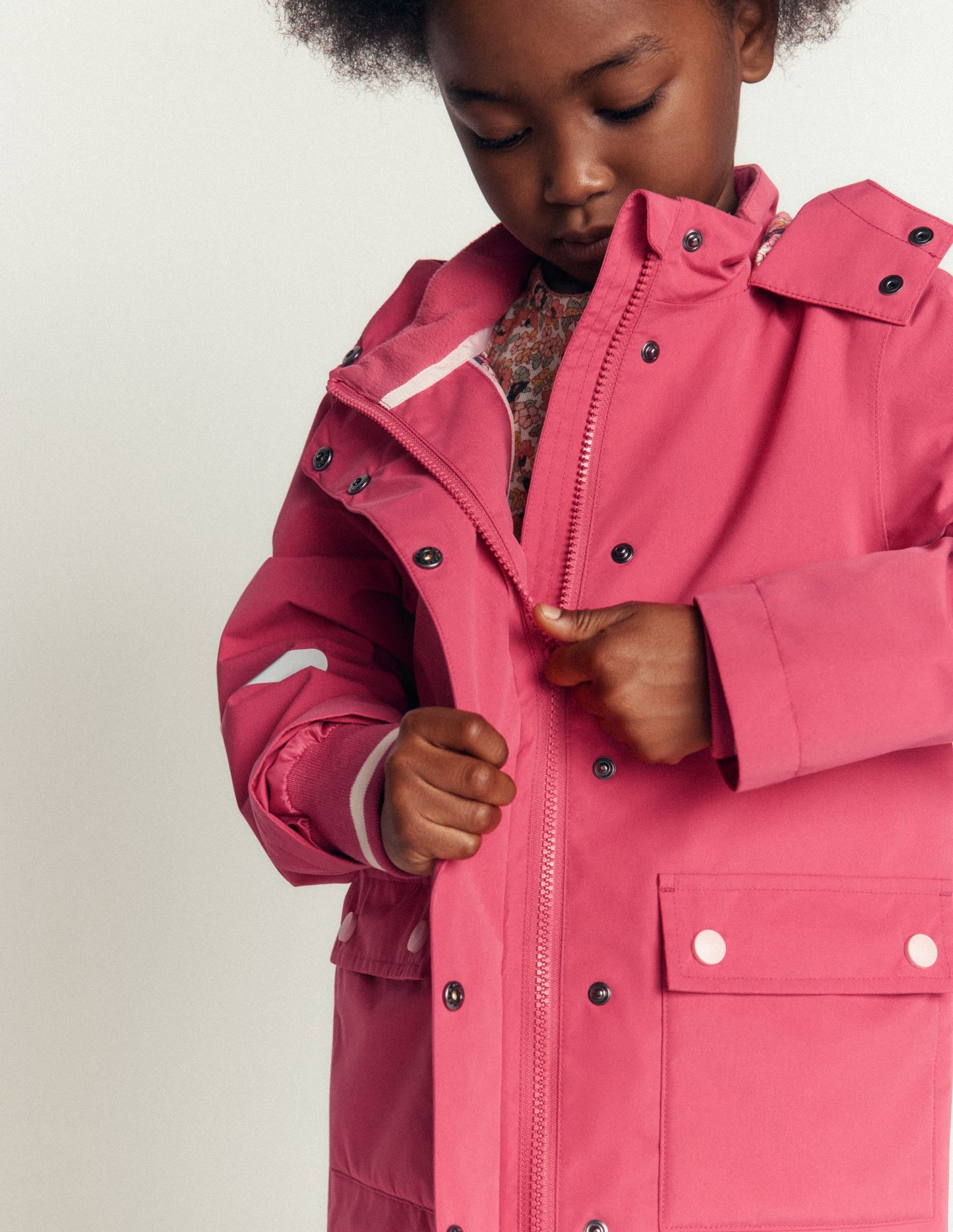Waterproof Fisherman's Jacket-Vintage Rose