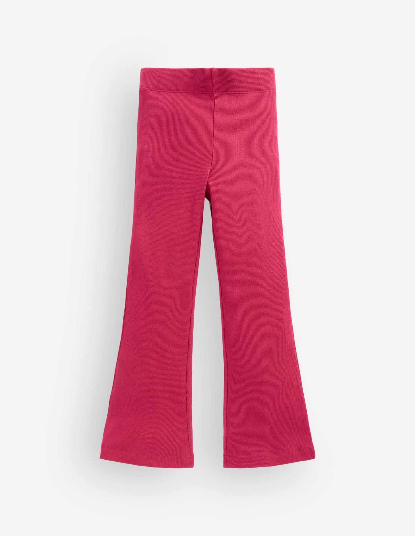 Ribbed Flared Leggings-Red Bud