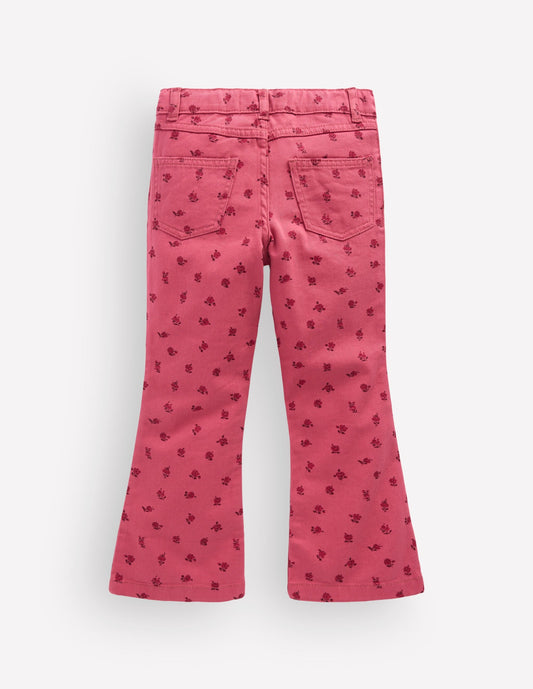 Kick Flare Jean-Winter Blush Vintage Roses