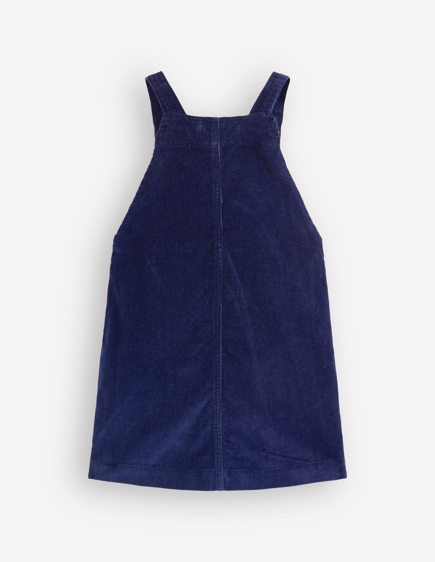 Adeline A-Line Dungaree Dress-Navy Cord