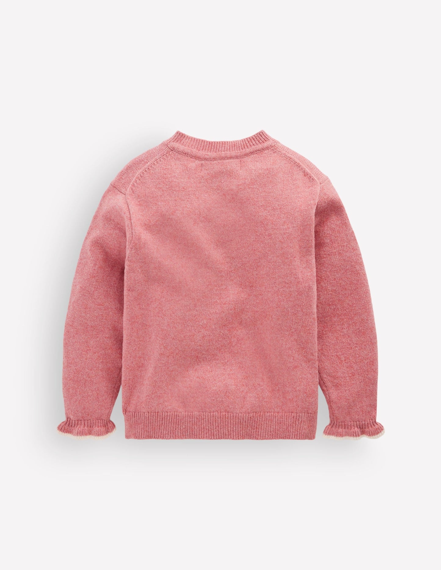Everyday Frilled Cardigan-Vintage Rose