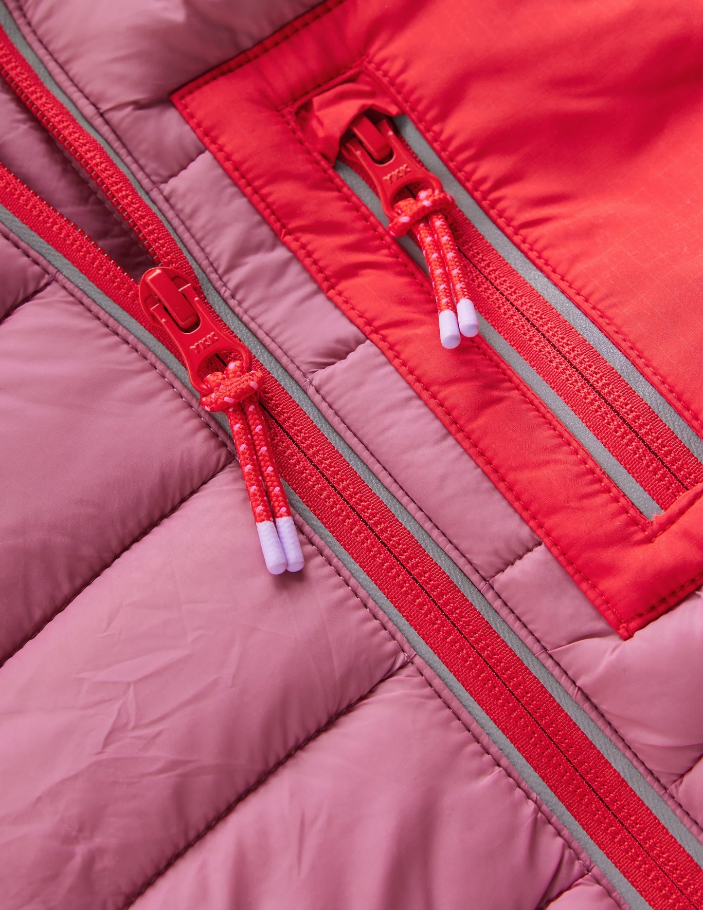 Pack-away Padded Jacket-Pink Heather
