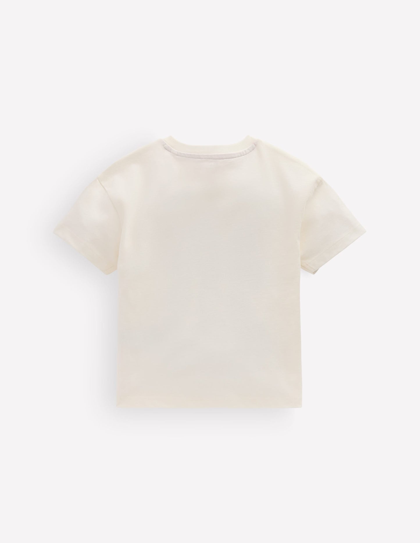 Short Sleeve Printed T-shirt-Soft Ivory Cats