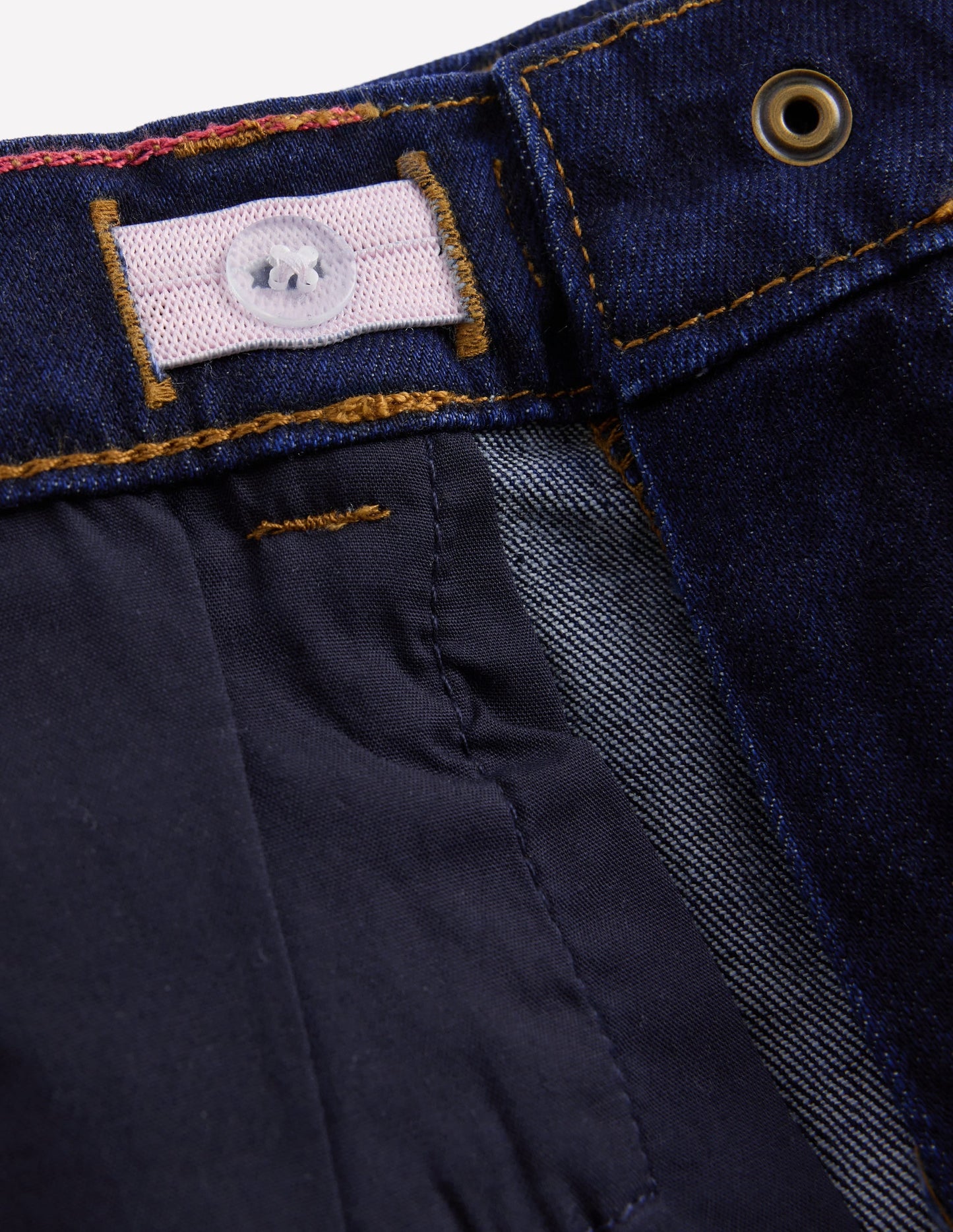 Wide Leg Frill Hem Jeans-Dark Wash