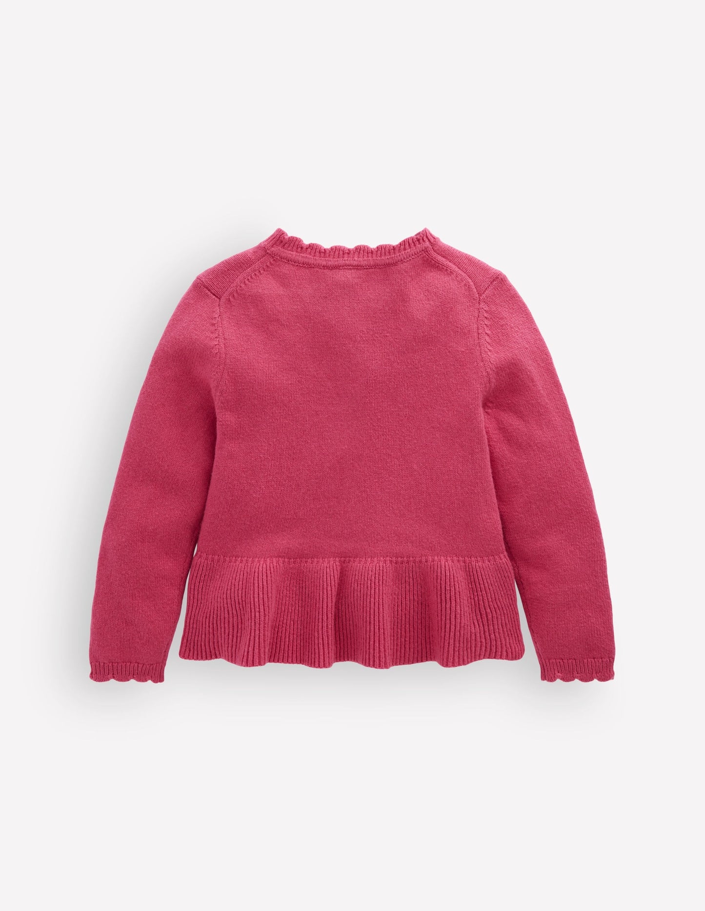 Pretty Peplum Cardigan-Winter Blush