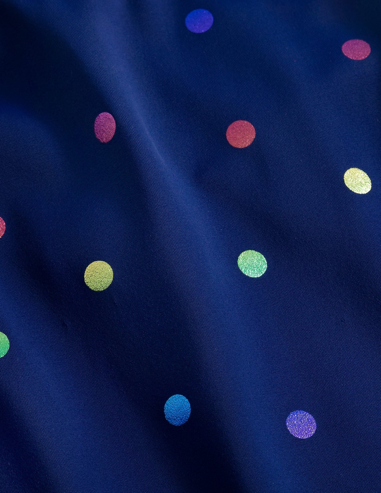 Cross-Back Tankini Top-Rainbow Foil Confetti Spot