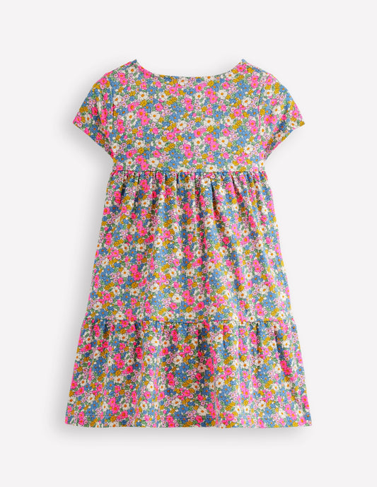 Ariel Twirly Jersey Dress-Ditsy Floral