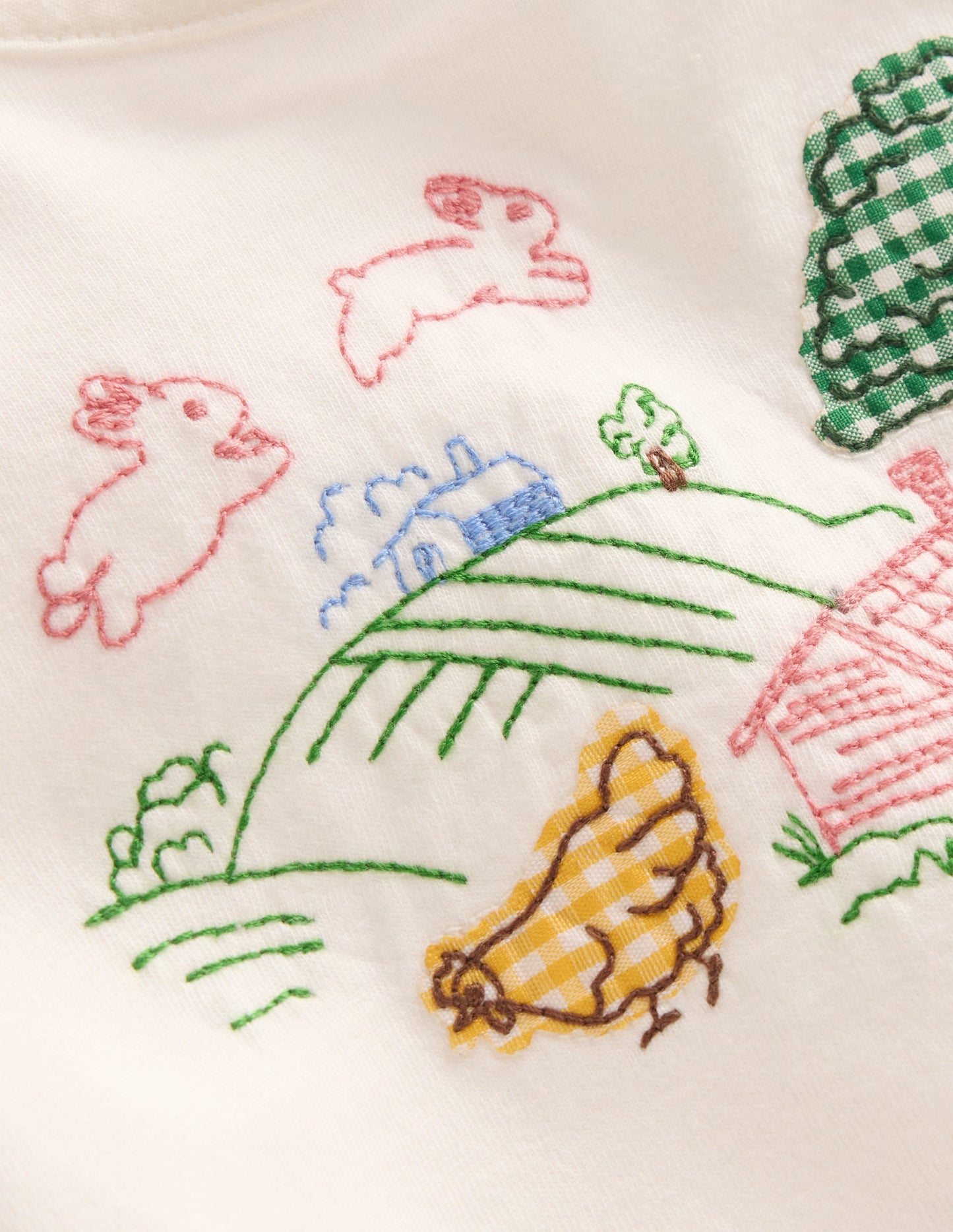 Appliqué Jersey Play Set-Ivory Farm