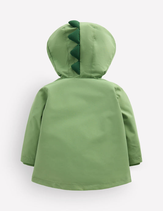 Shower Resistant Fisherman-Green Dinosaur