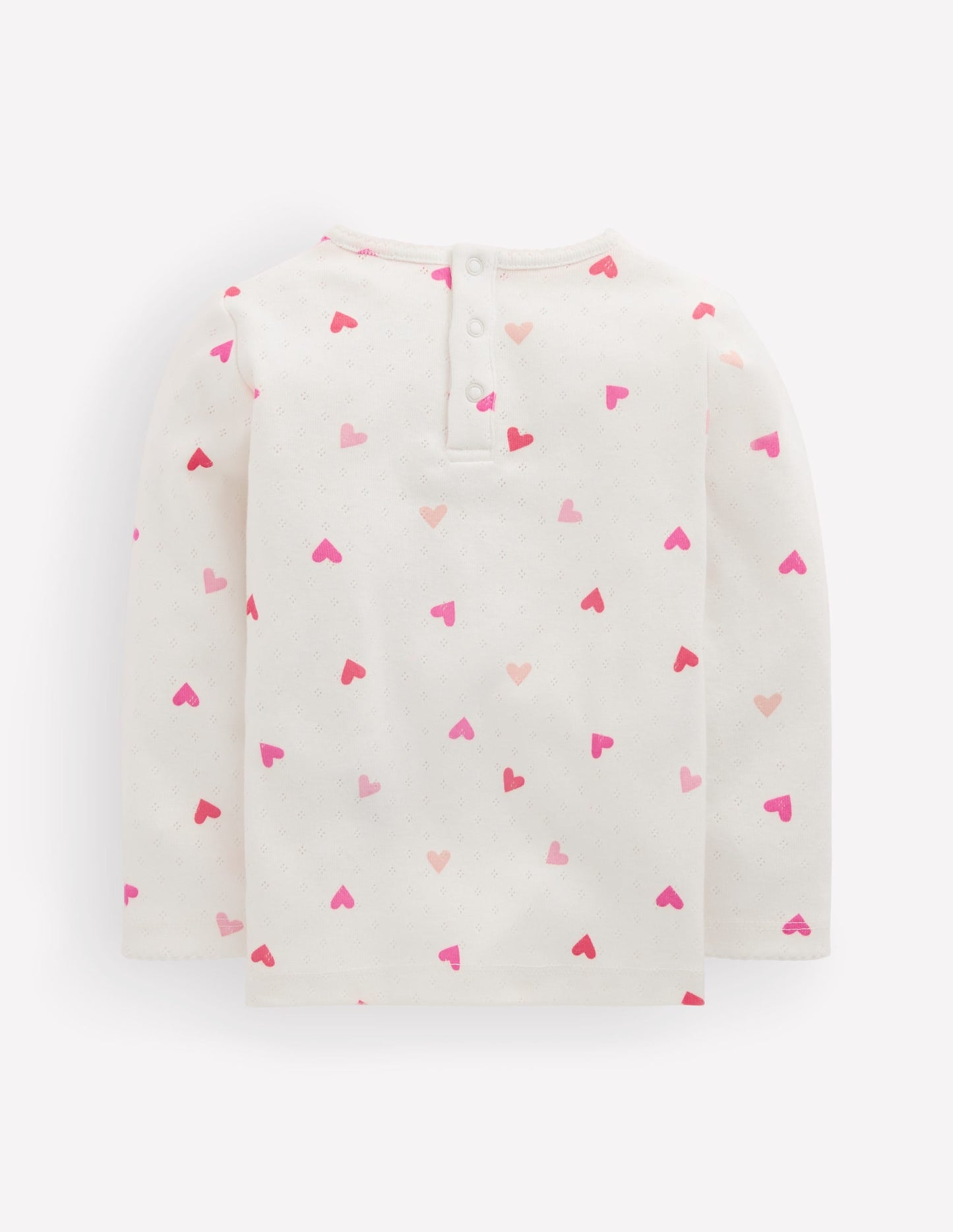 Cotton Pointelle Top-Heart