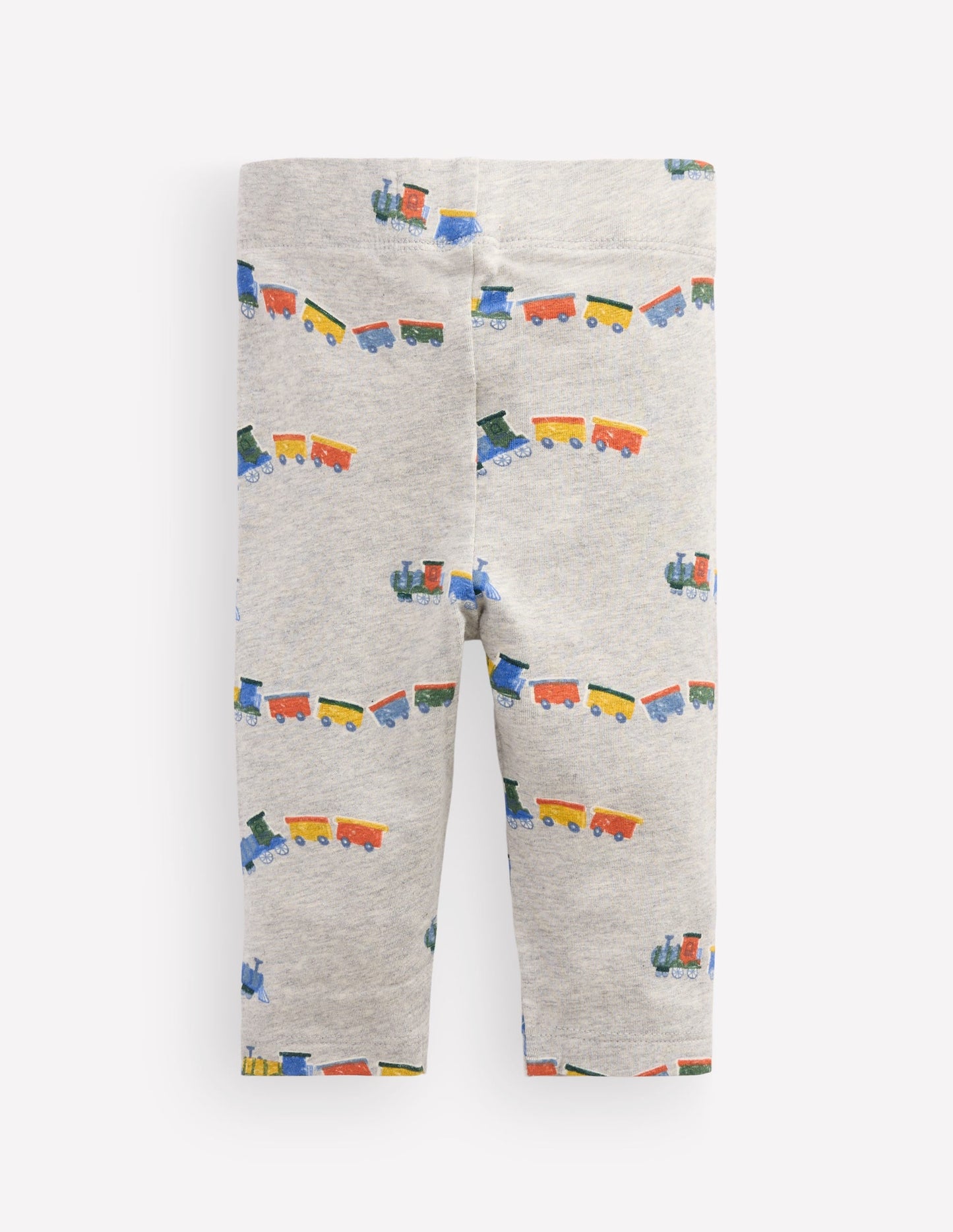 3-pack Cotton Leggings-Grey Marl Trains