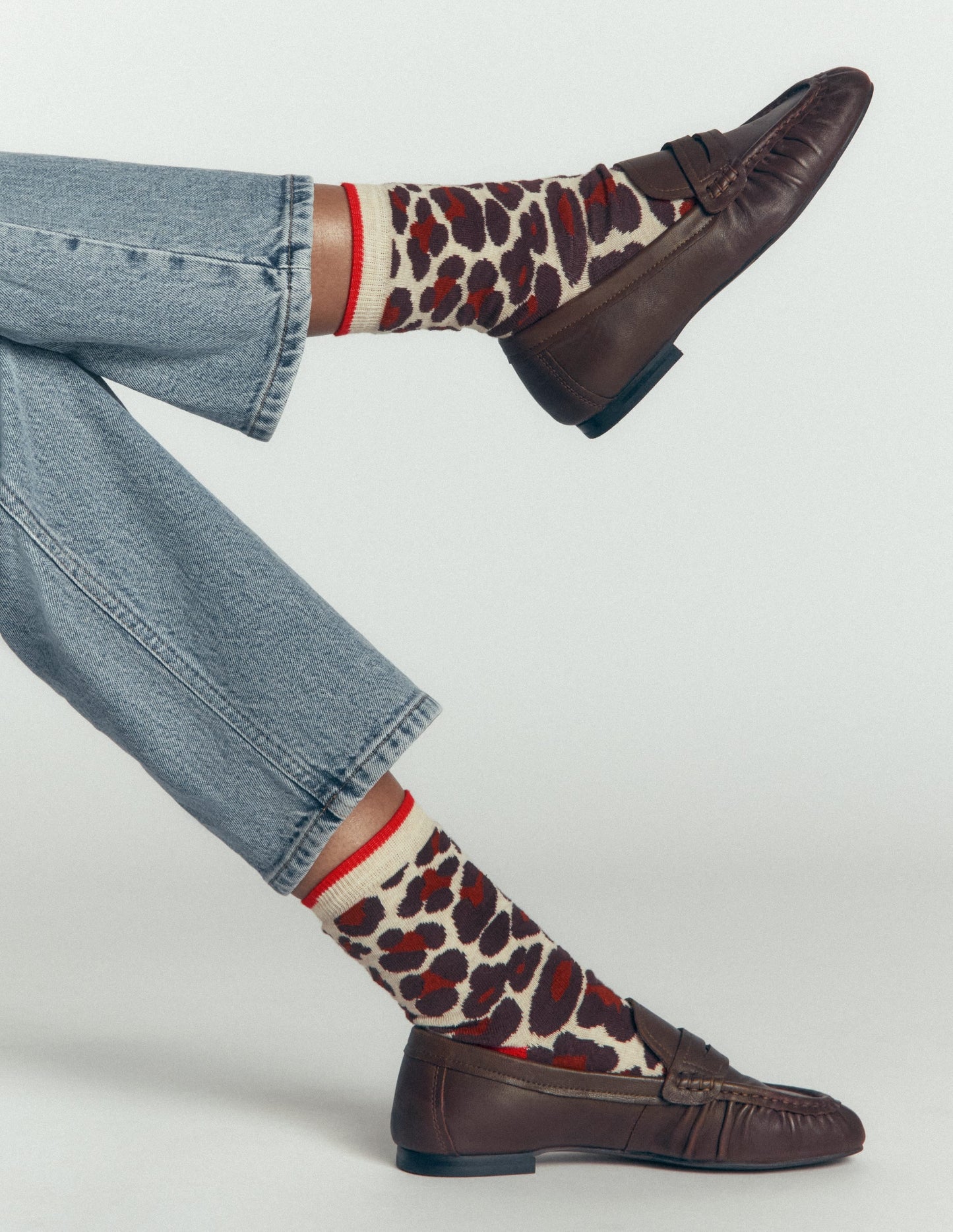 3 Pack Novelty Socks-Leopard Multi