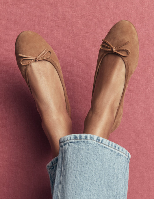 Patti Round Toe Ballet Flats-Ginger Snap