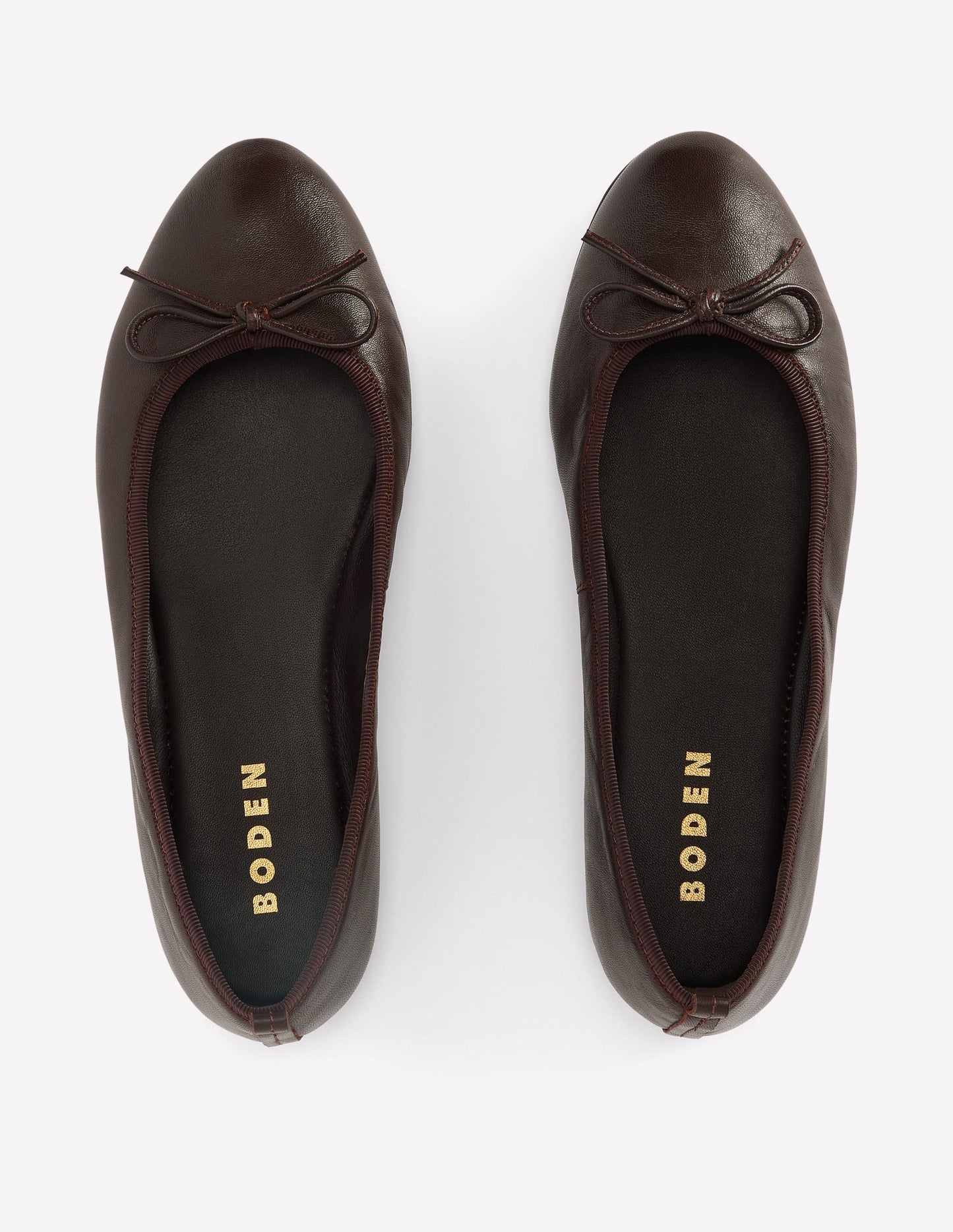 Patti Round Toe Ballet Flats-Bitter Chocolate