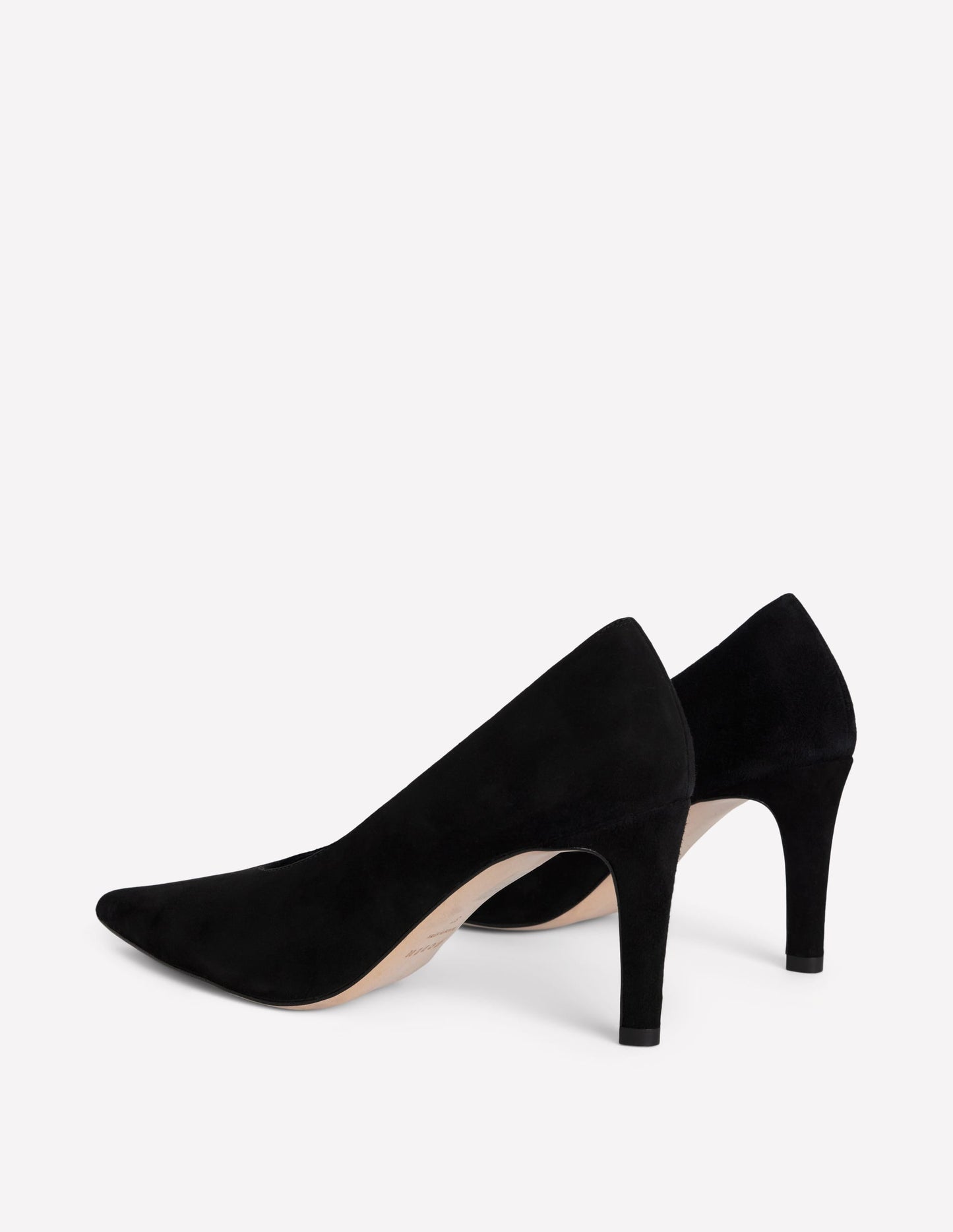 Pointed Court Shoes-Black