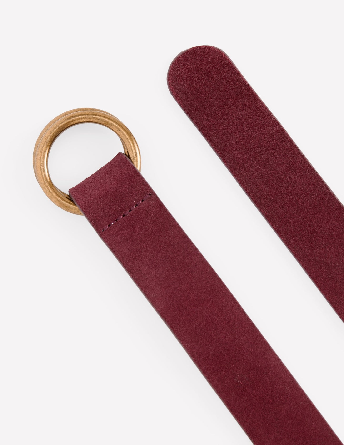 Double Ring Belt-Oxblood