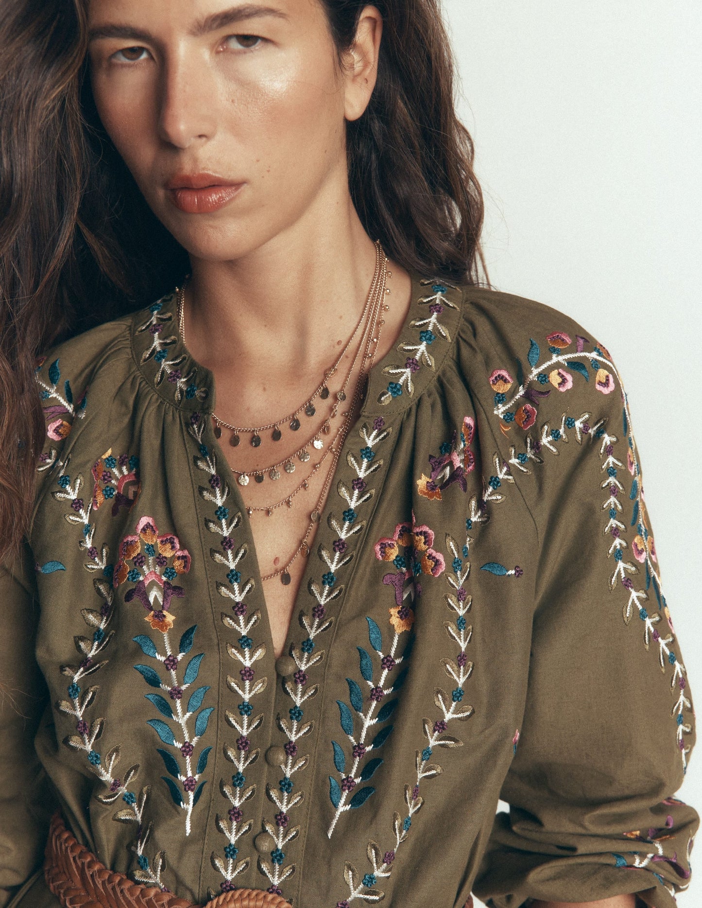 Metal Layering Necklace-Gold