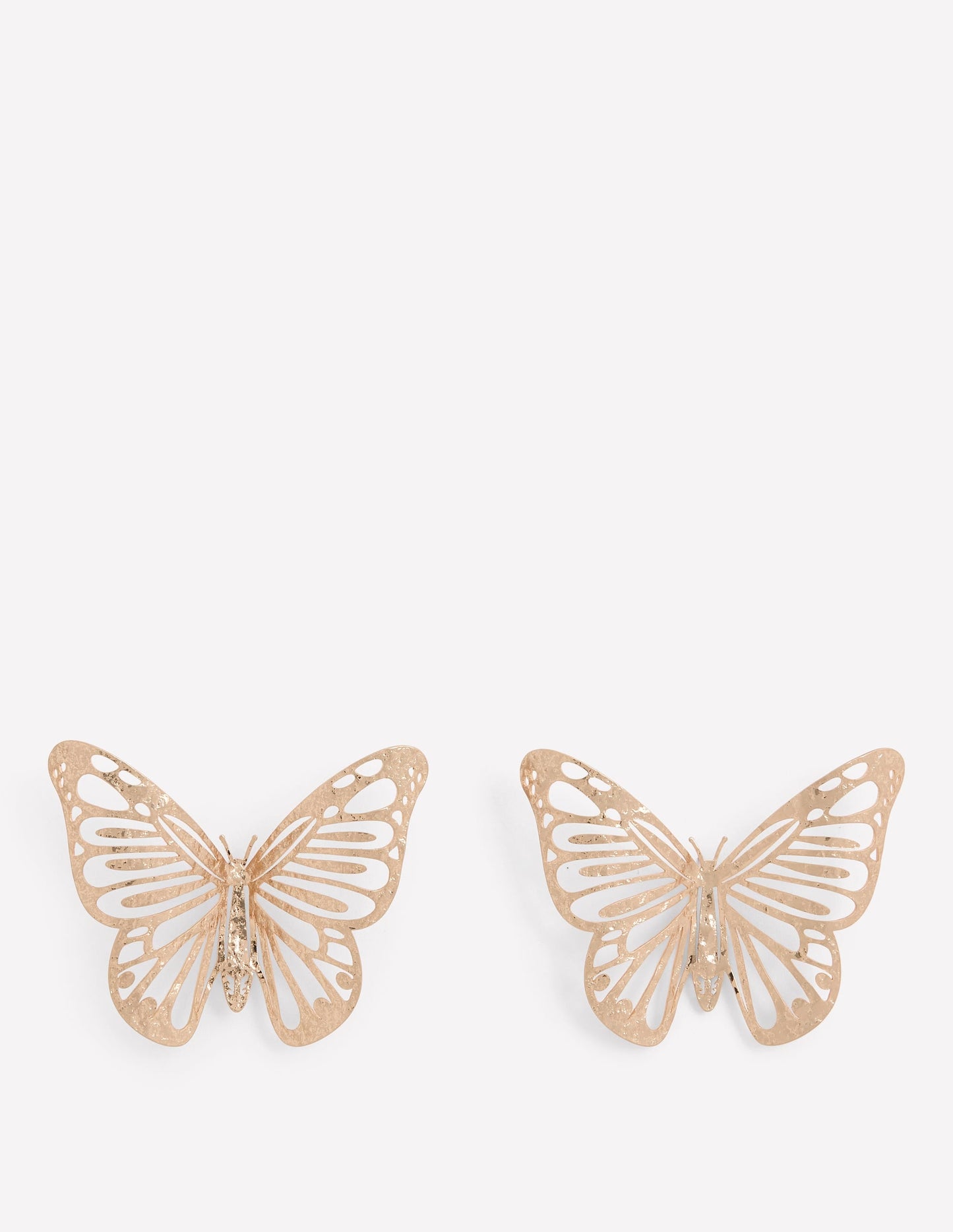 Statement Hammered Studs-Butterfly