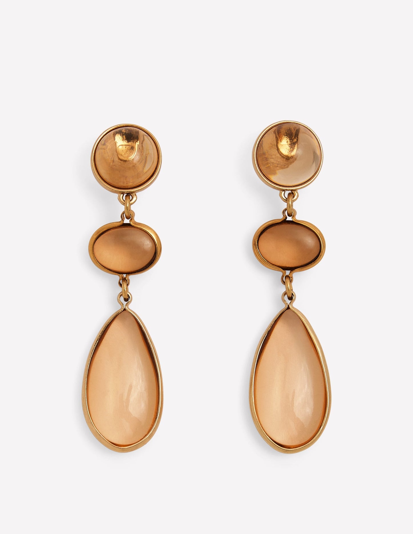 Jewel Tear Earrings-Topaz