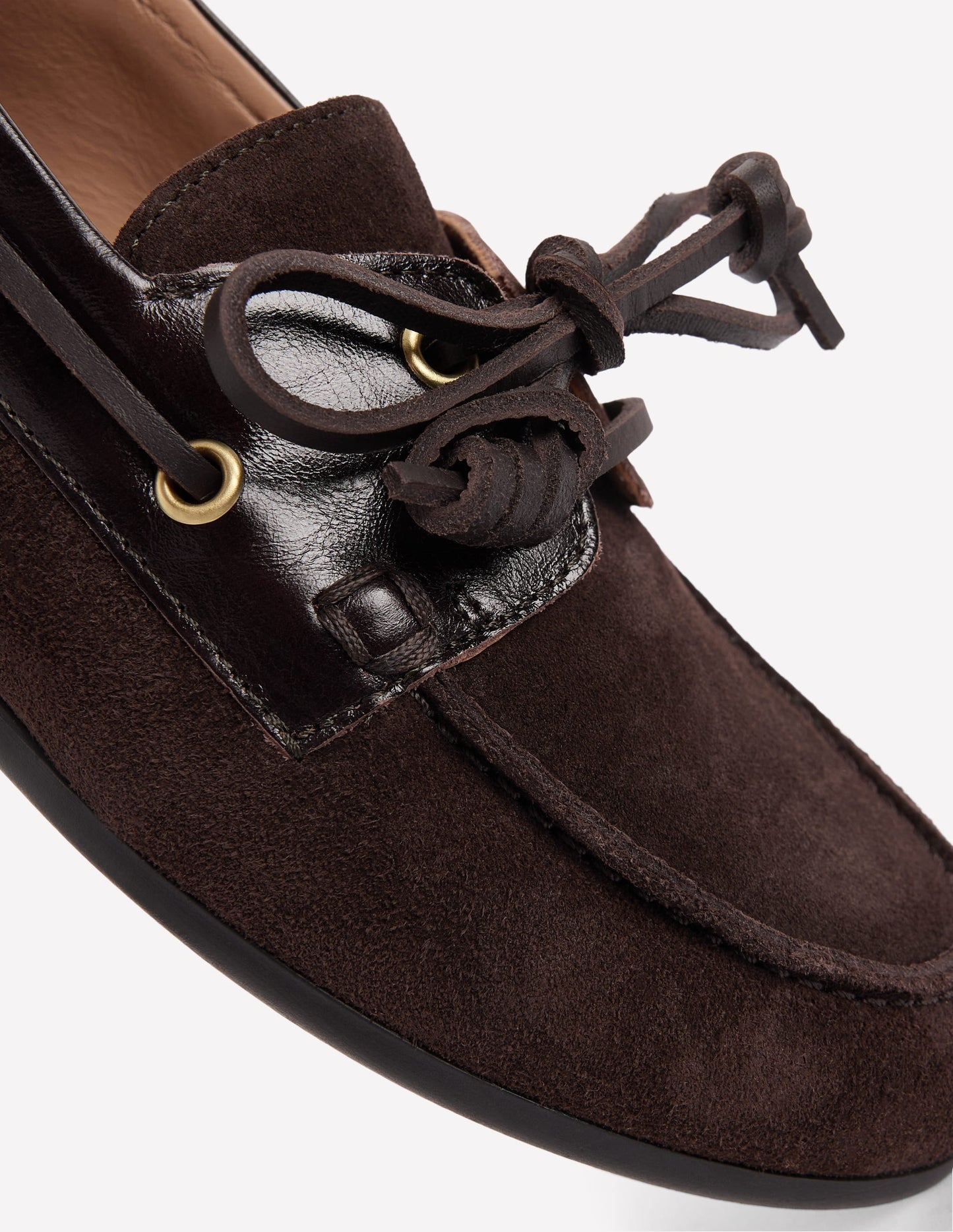 Lace-Up Boat Shoes-Bitter Chocolate