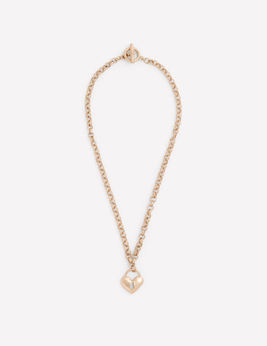 Love Lock Necklace-Gold