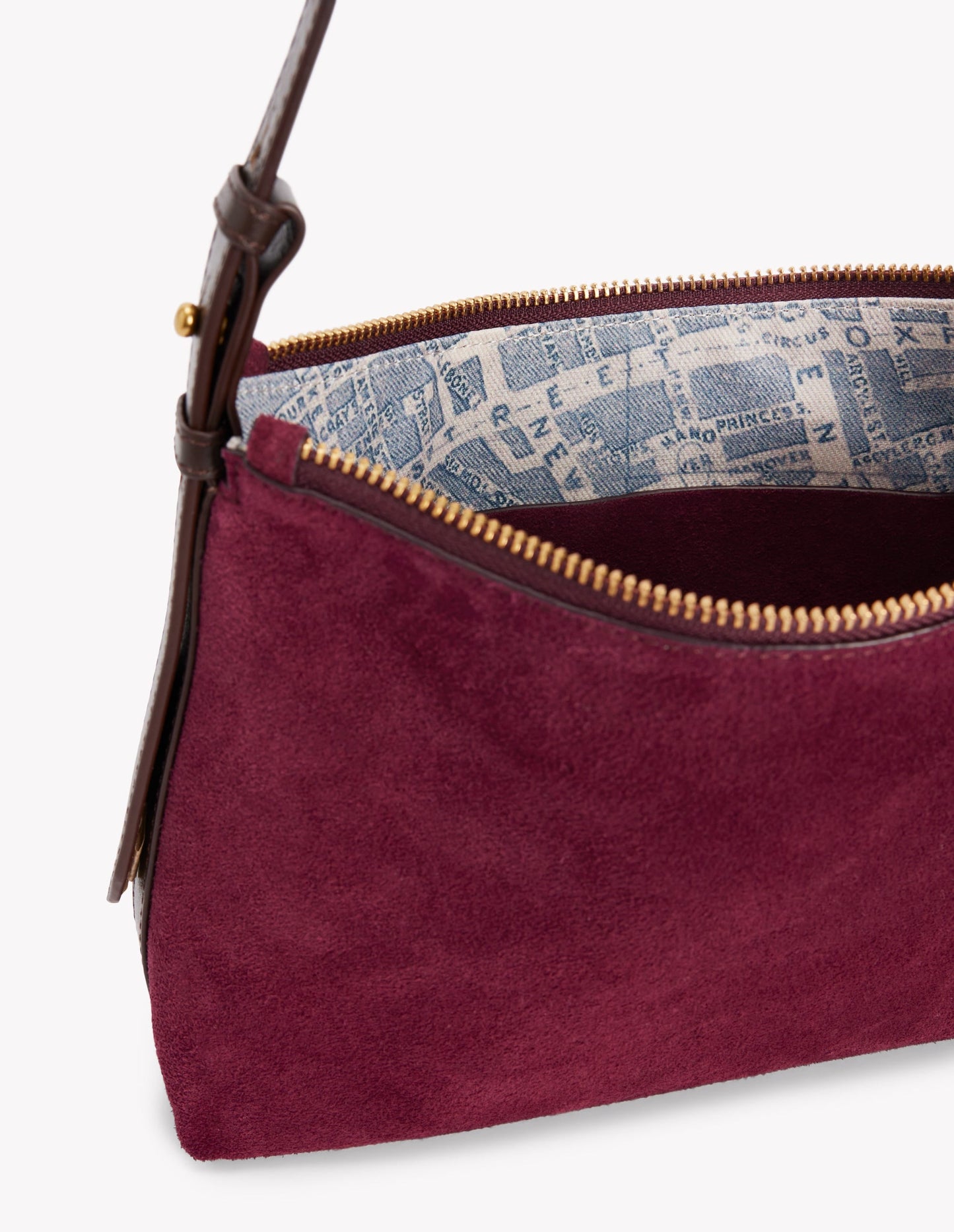 Allegra Slouchy Small Bag-Burgundy