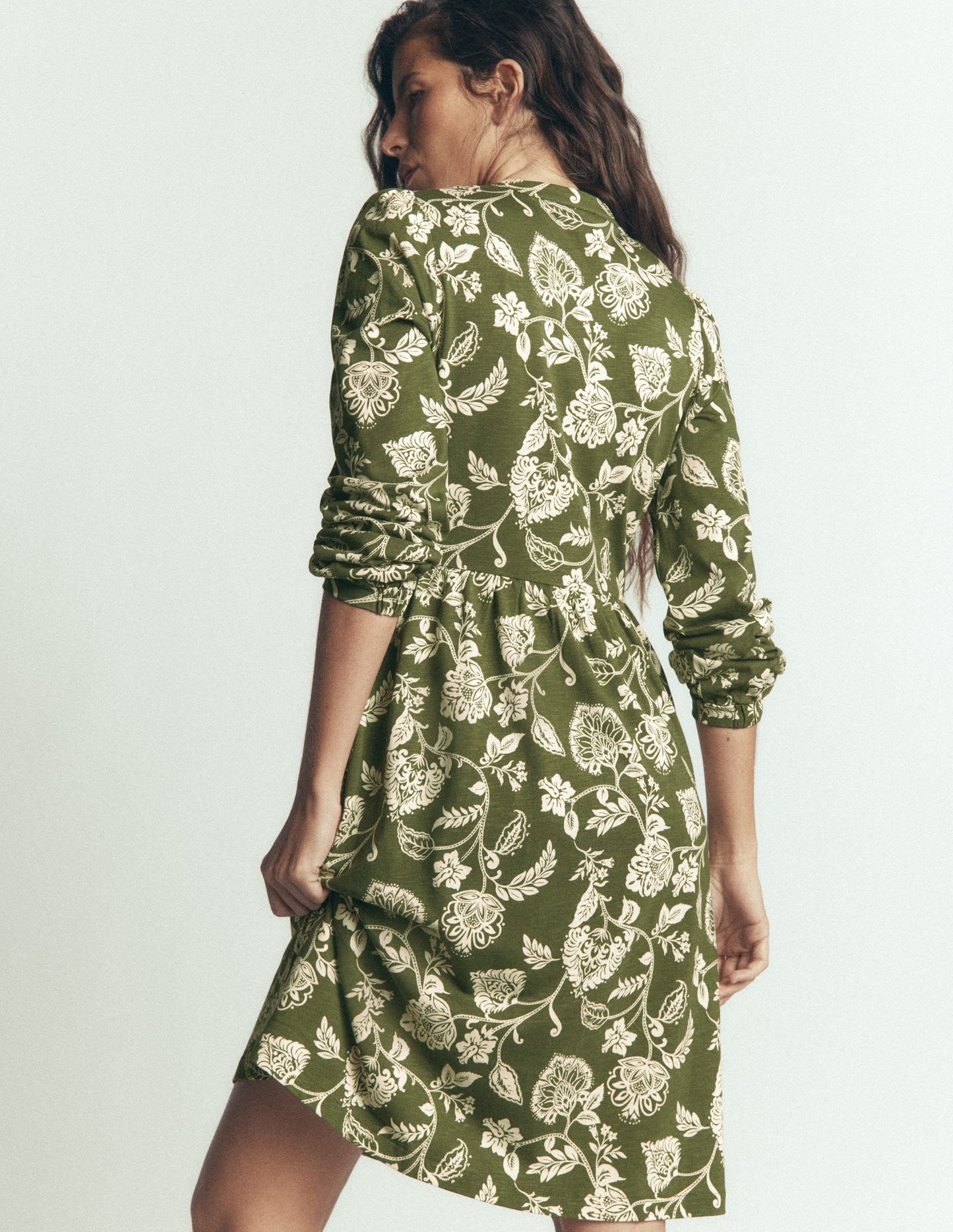 Naomi Relaxed Jersey Dress-Forest Green, Planted Meadows