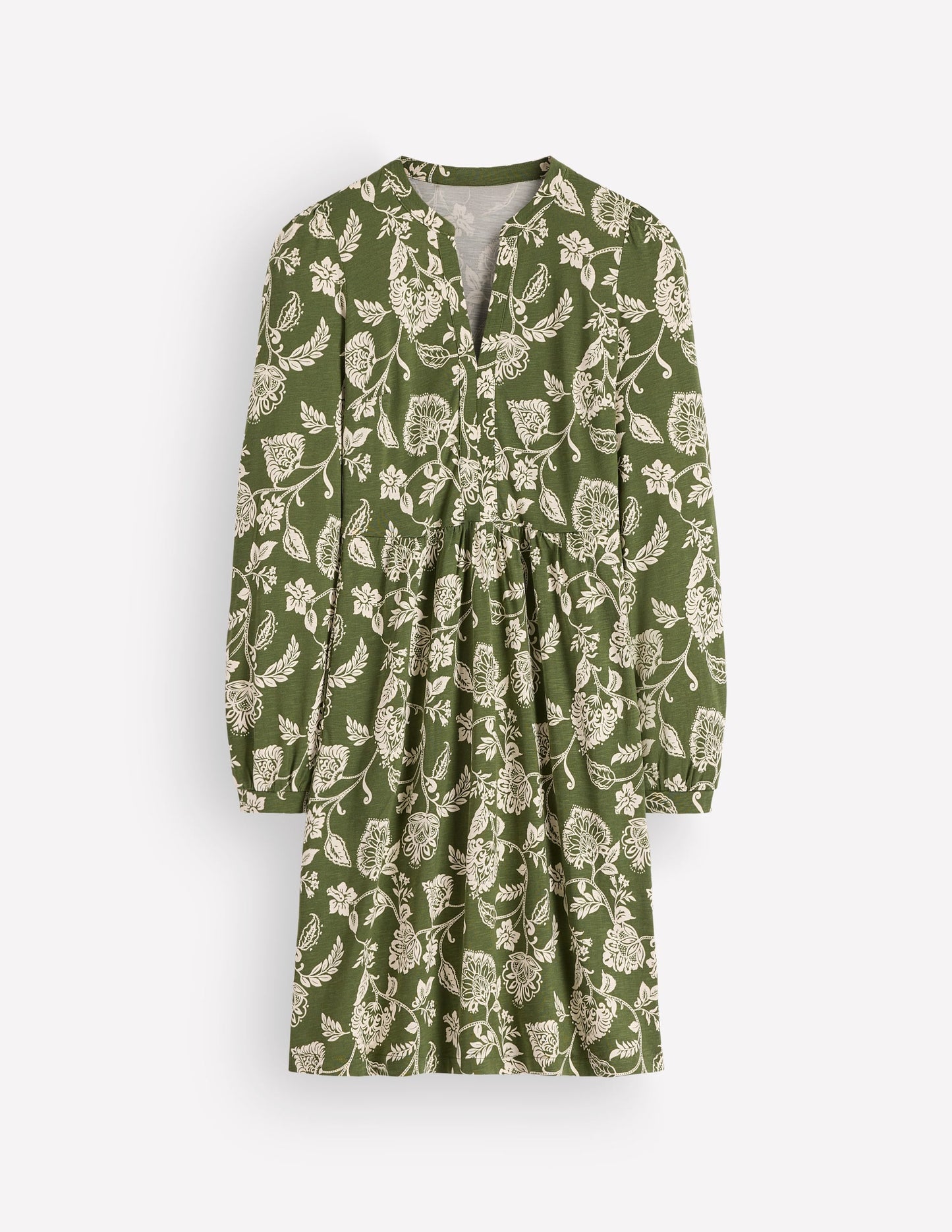 Naomi Relaxed Jersey Dress-Forest Green, Planted Meadows