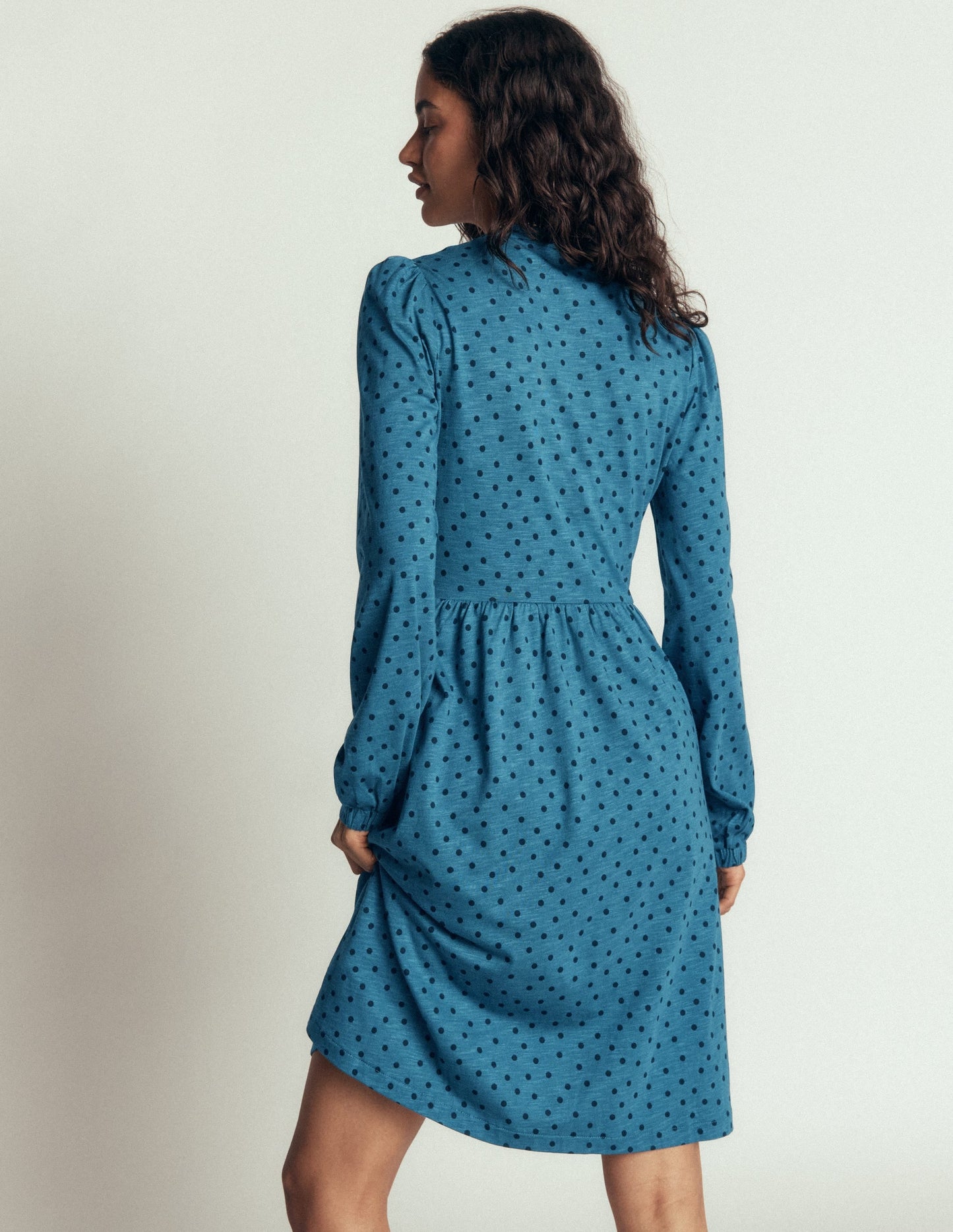 Naomi Relaxed Jersey Dress-Storm Blue, Boden Spot