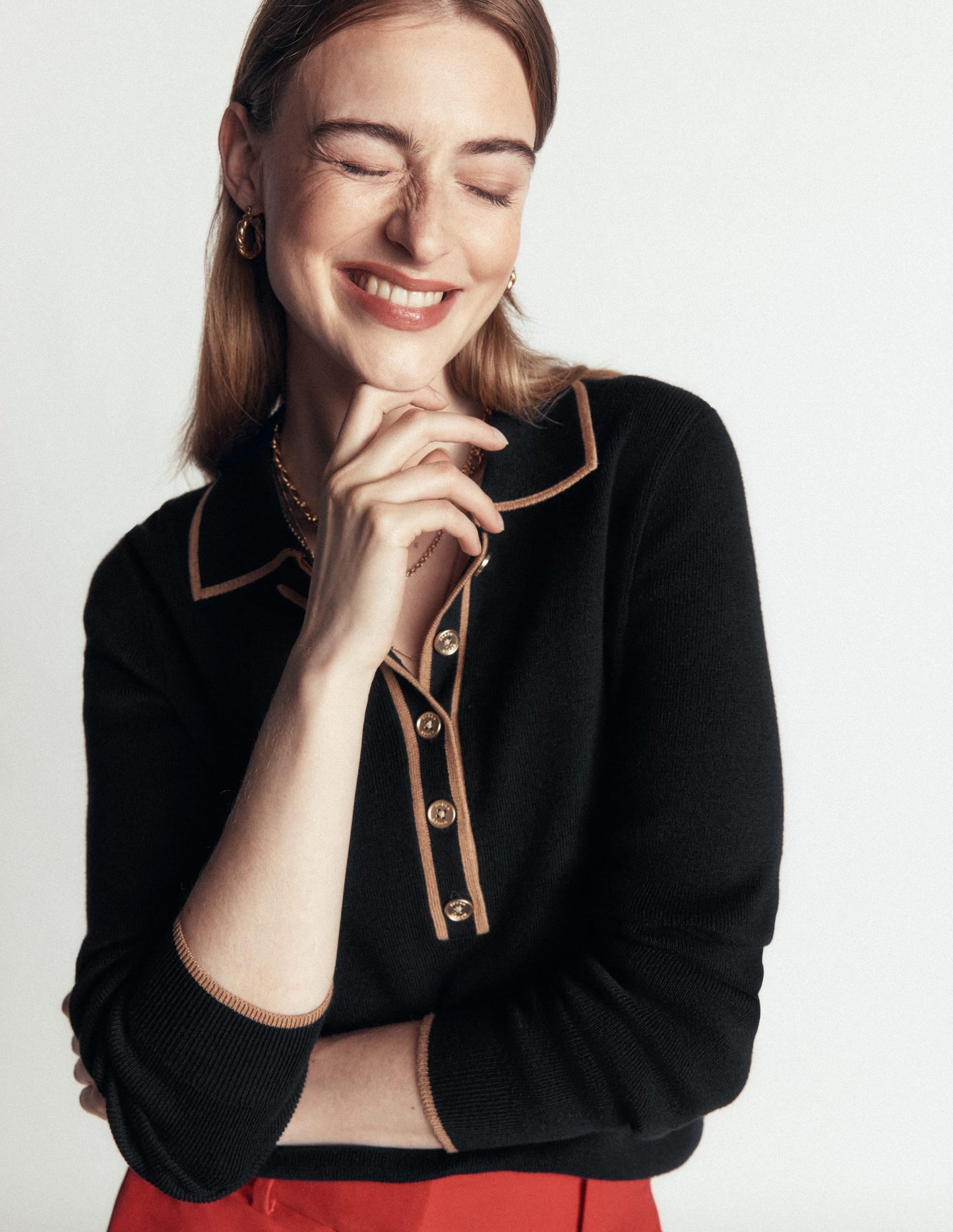 Liz Henley Jumper-Black