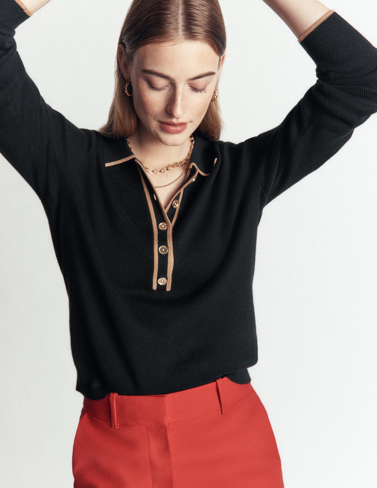 Liz Henley Jumper-Black