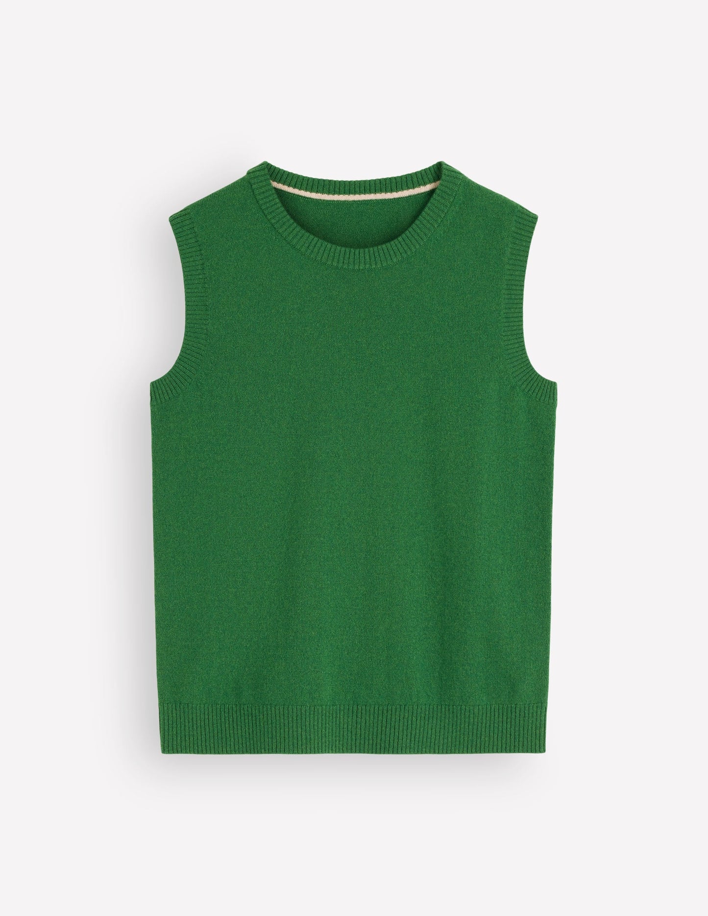 Elsie Cashmere Tank-Fresh Green