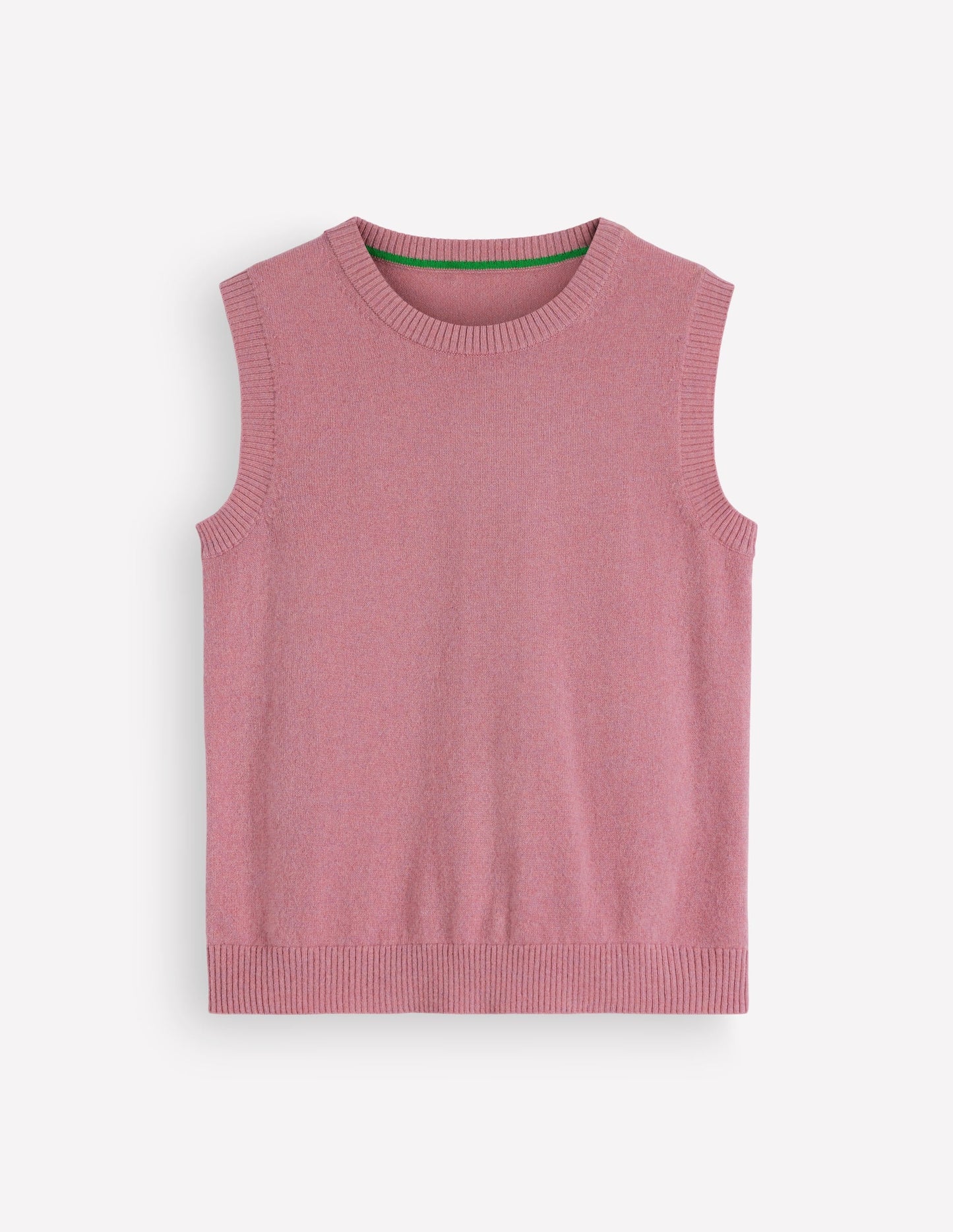 Elsie Cashmere Tank-Pink Heather