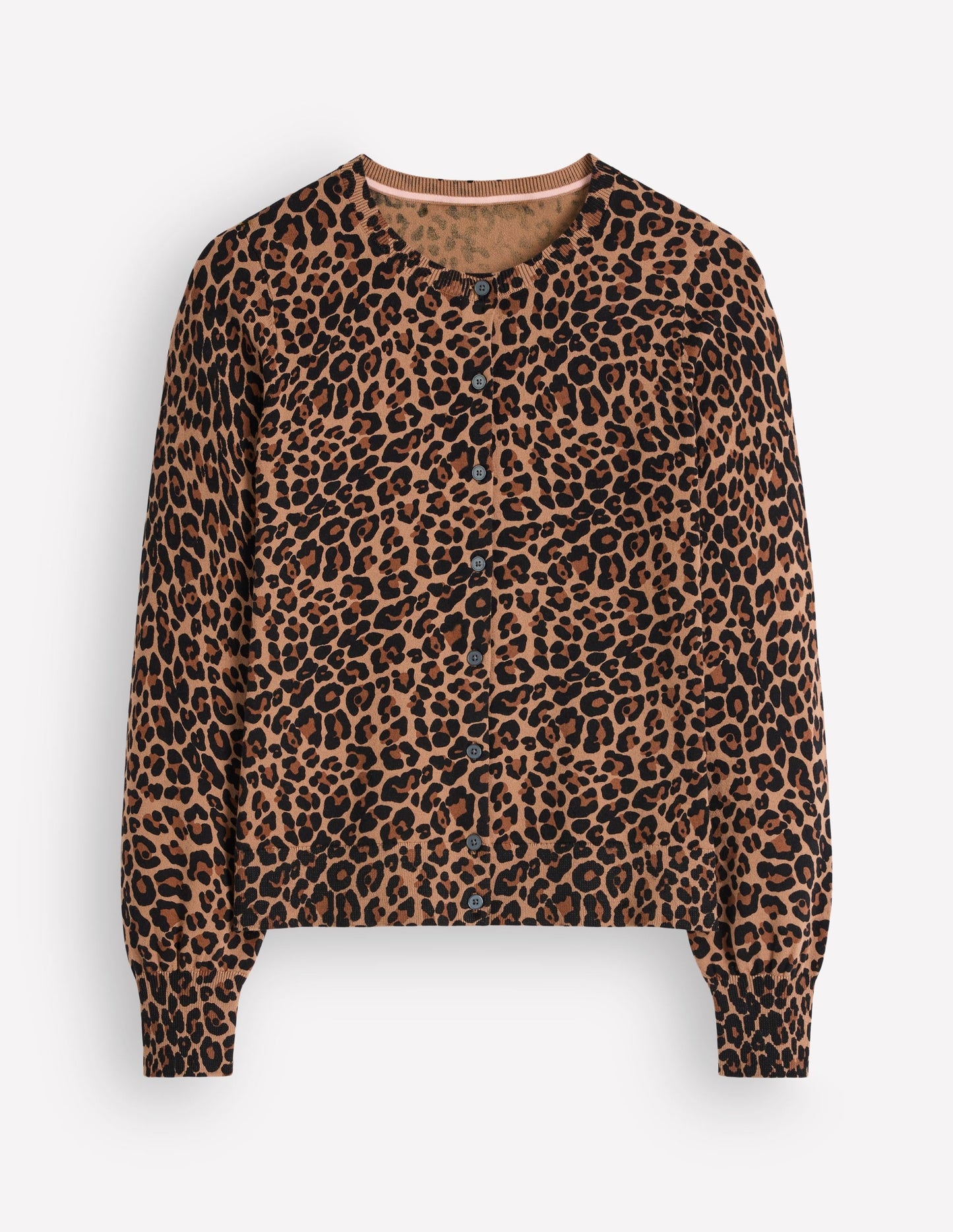 Camilla Cotton Crew Cardigan-Camel, Animal Fields