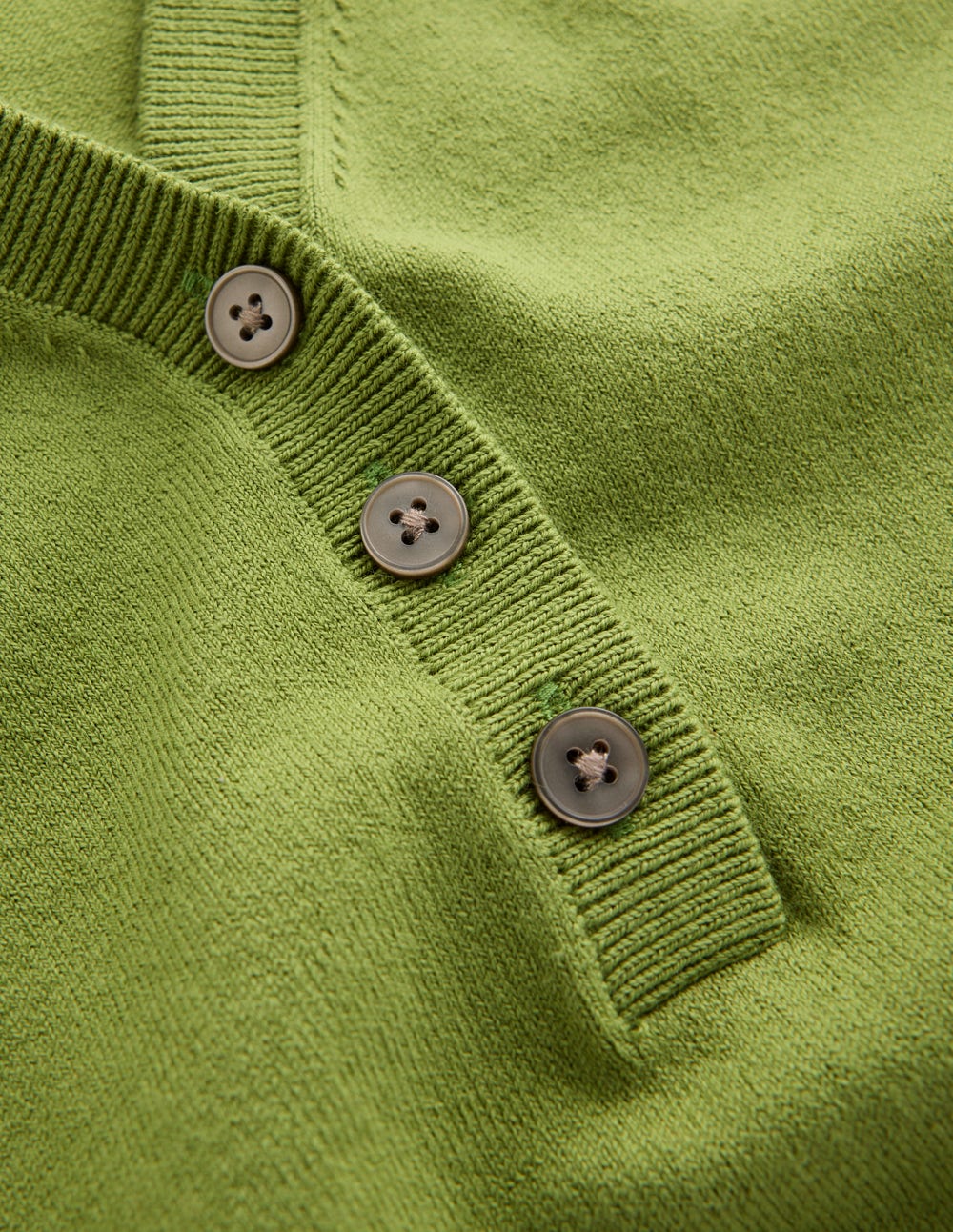 Camilla Cotton V-neck T-shirt-Laurel Green