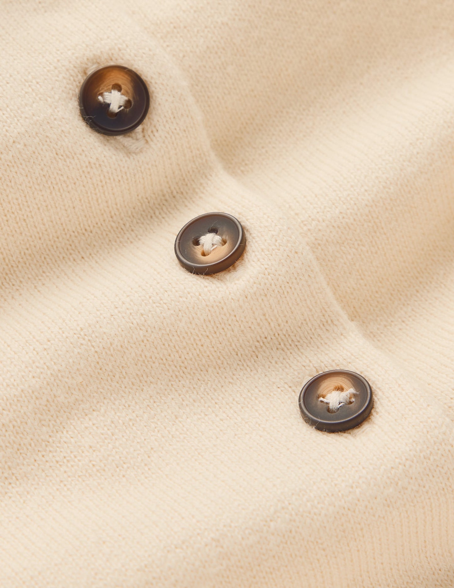 Collared Knitted T-shirt-Ivory, Navy