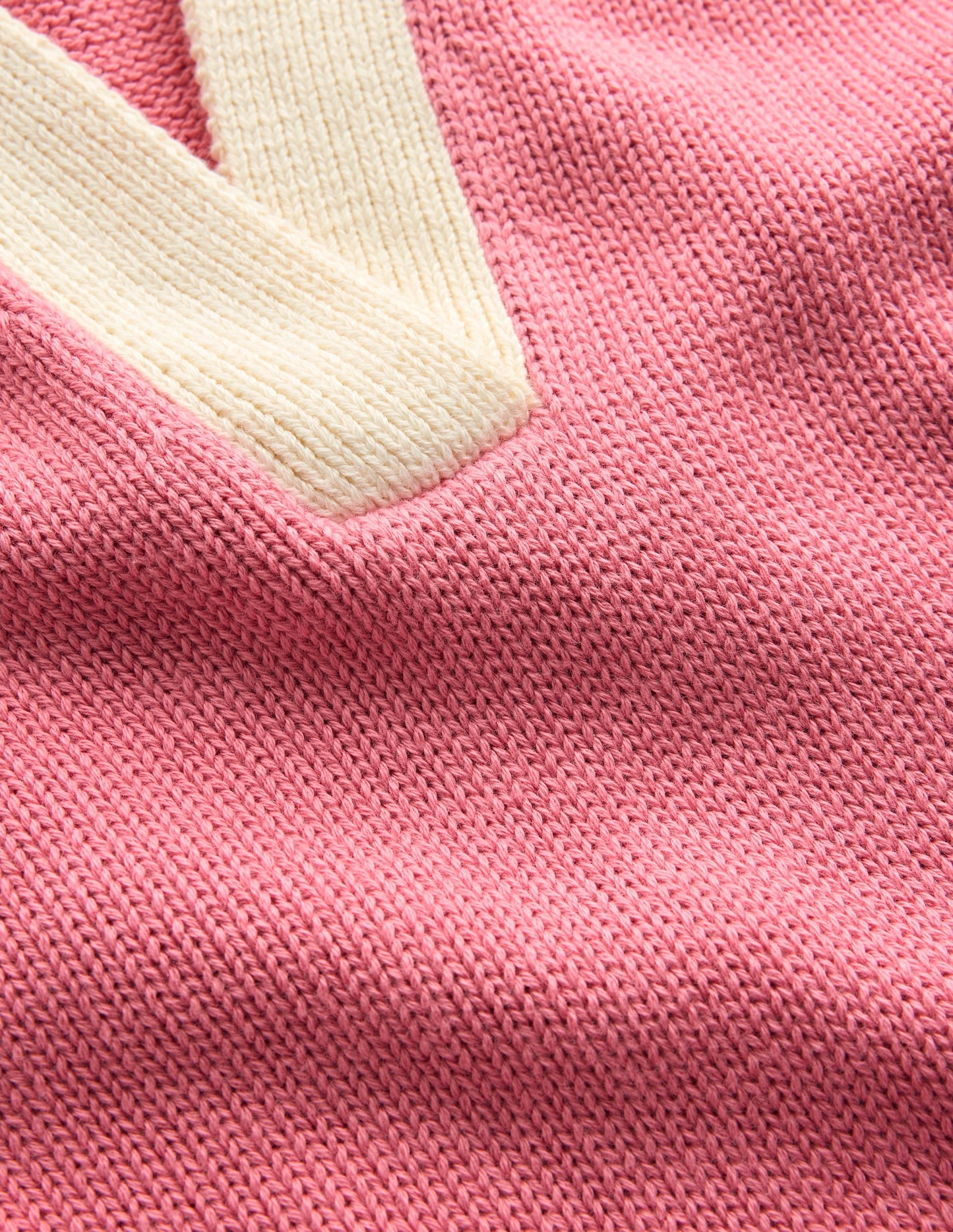 Lucy Cotton Henley Jumper-Forminca Pink