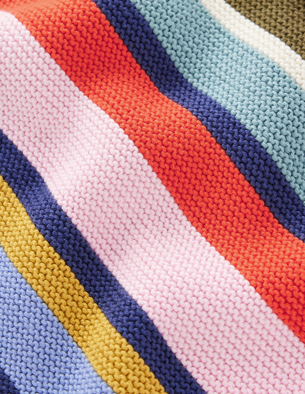Textured Stitch Jumper-Multi Stripe