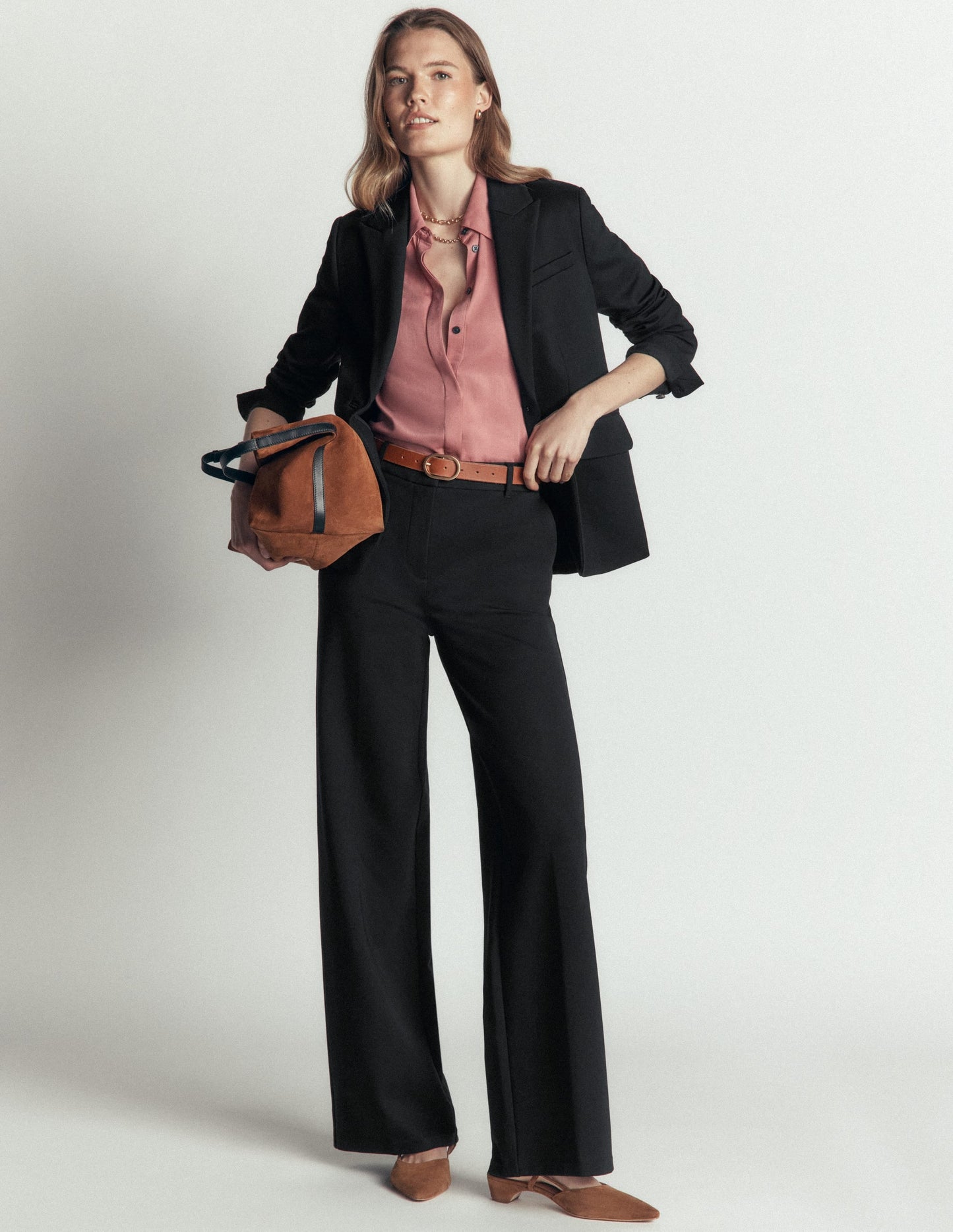 Belgravia Ponte Trousers-Black