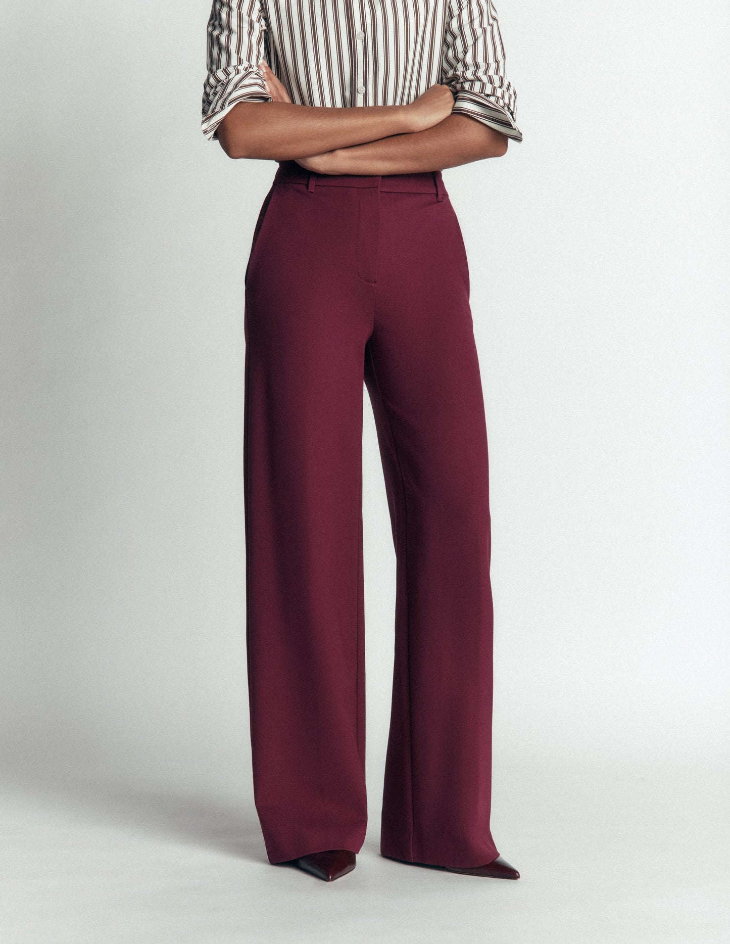 Belgravia Ponte Trousers-Deep Wisteria