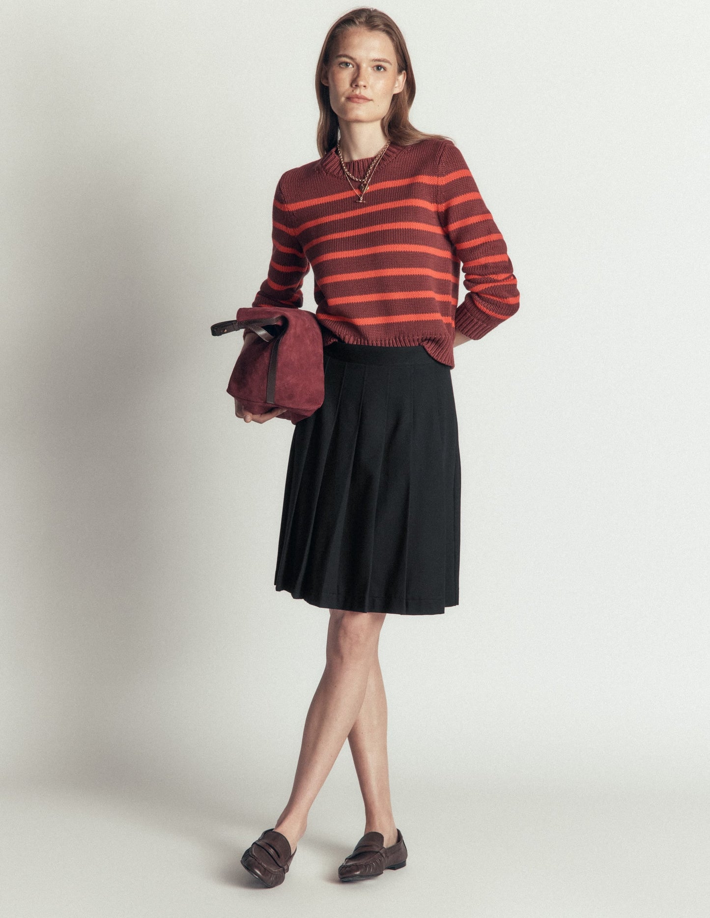 Aya Ponte Skirt-Black