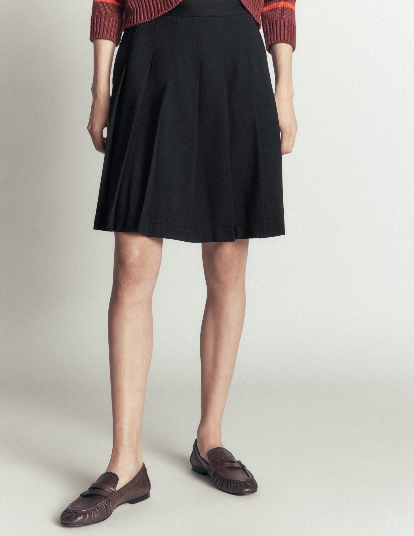 Aya Ponte Skirt-Black