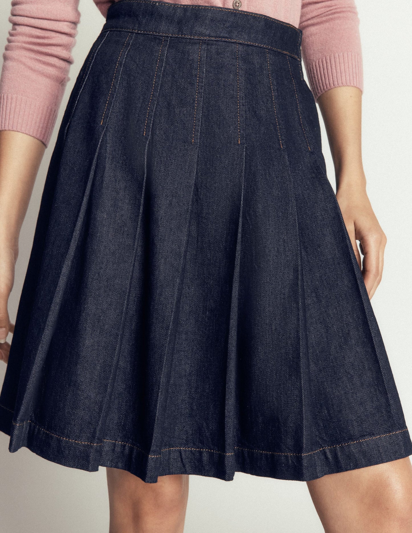 Aya Denim Skirt-Indigo