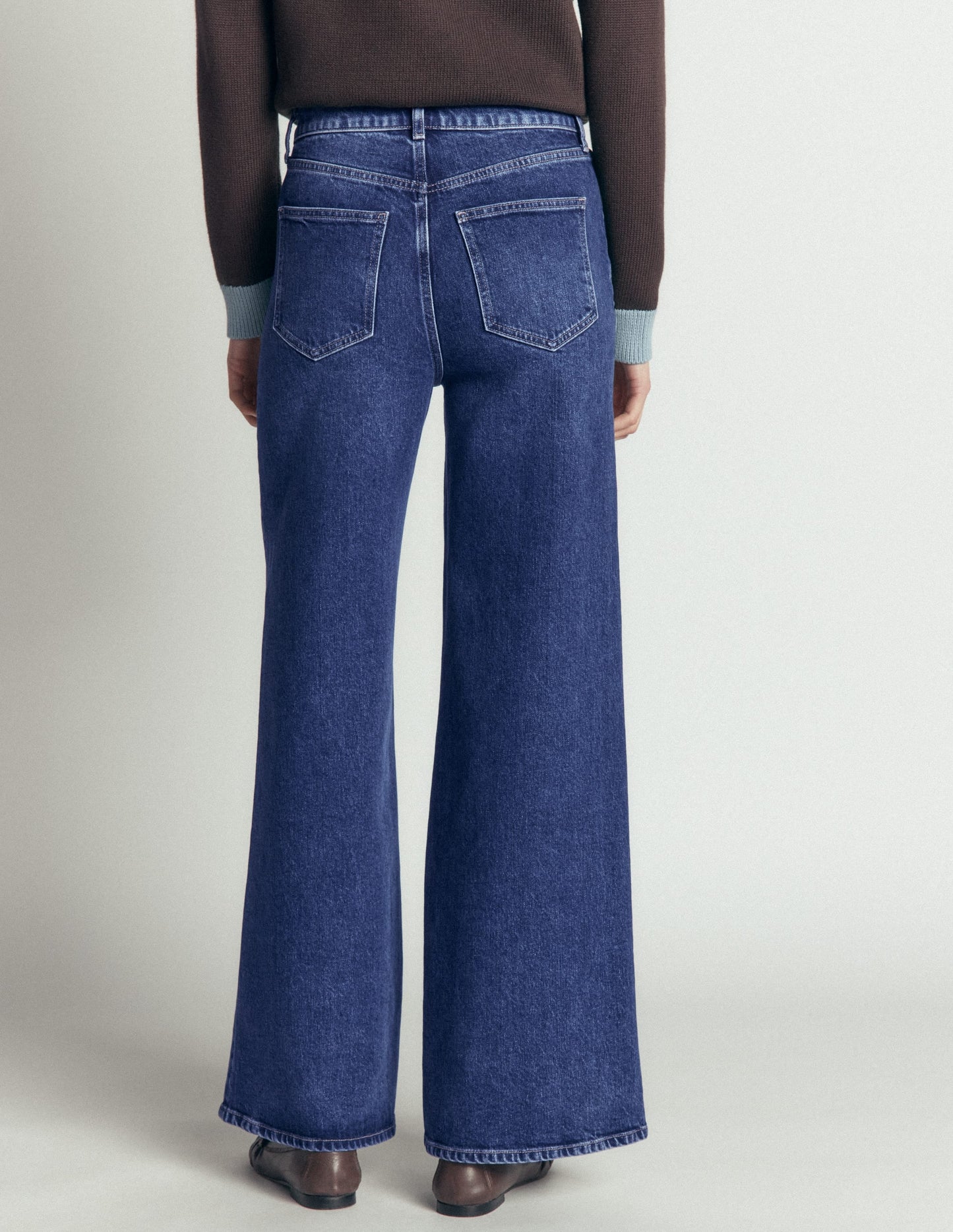 High Rise Wide Leg Jeans-Mid Vintage