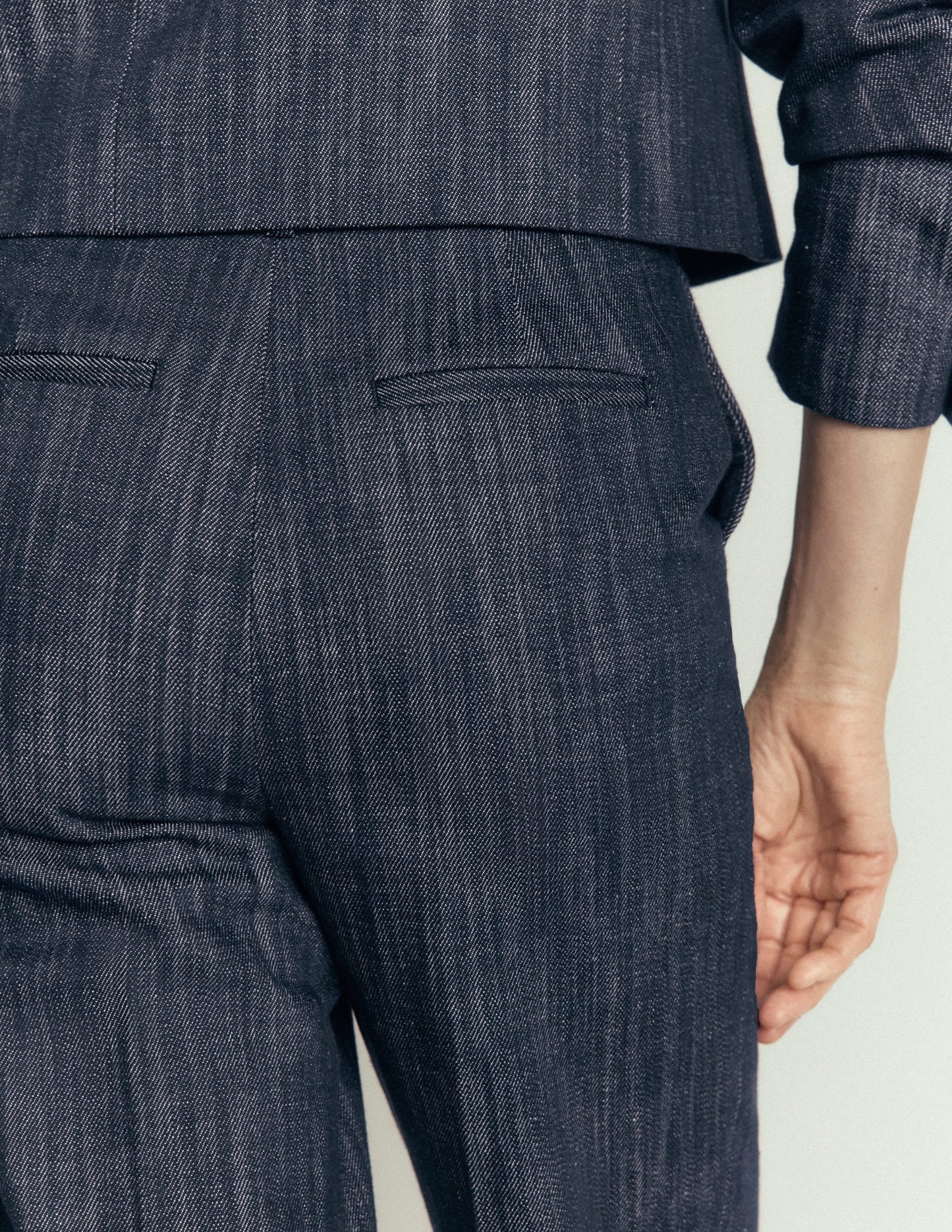 Canonbury Twill 7/8 Trousers-Indigo